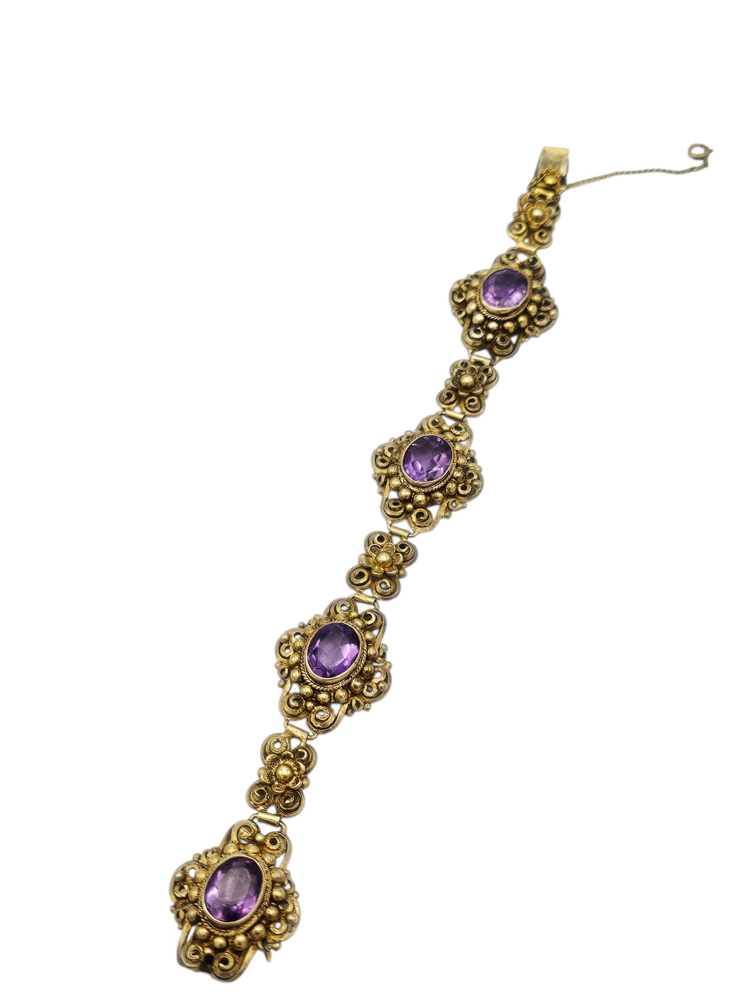 Amethyst, Silver Gilt Bracelet, Cellini - 2