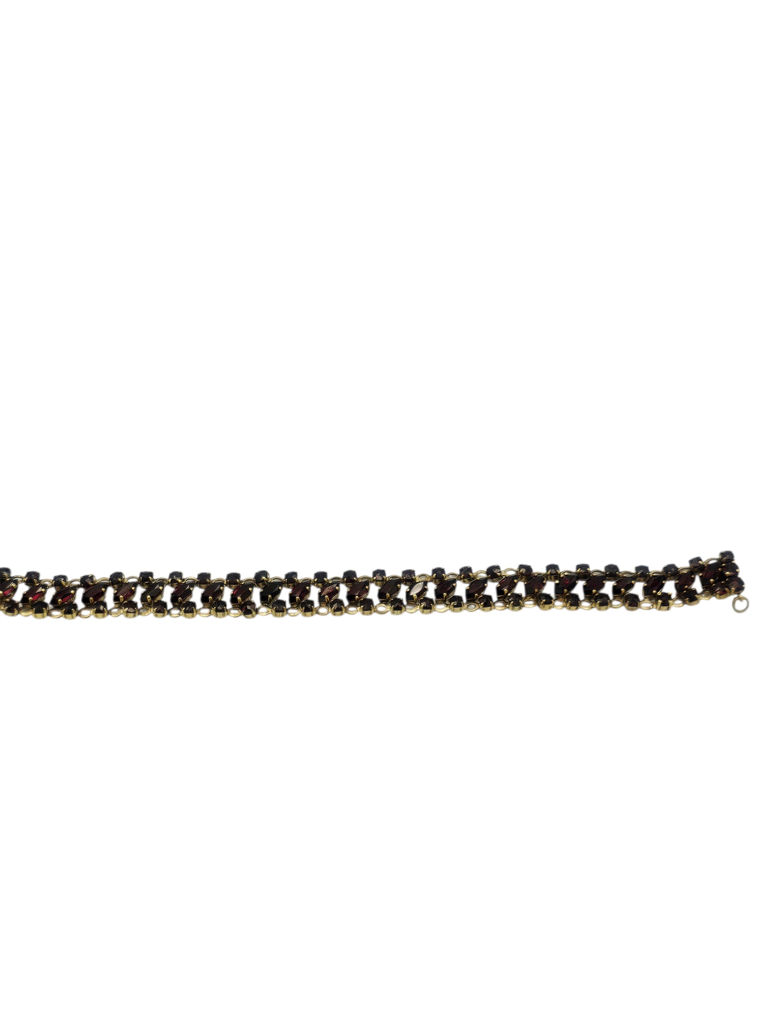Garnet, Yellow Gold Bracelet - 2