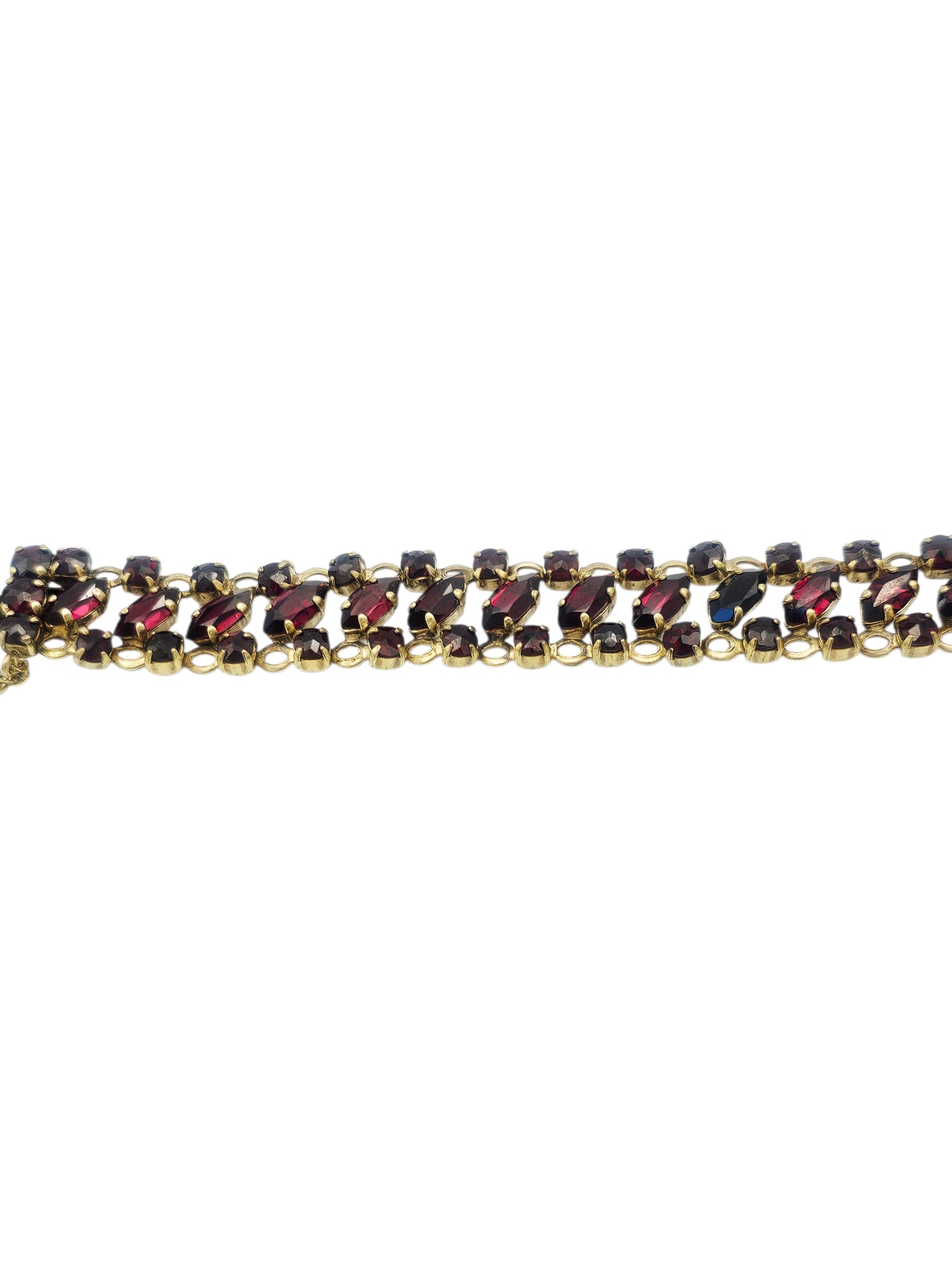 Garnet, Yellow Gold Bracelet - 3