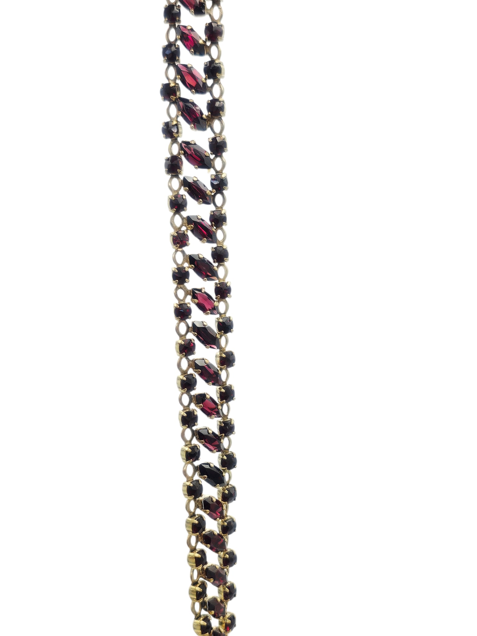 Garnet, Yellow Gold Bracelet - 5