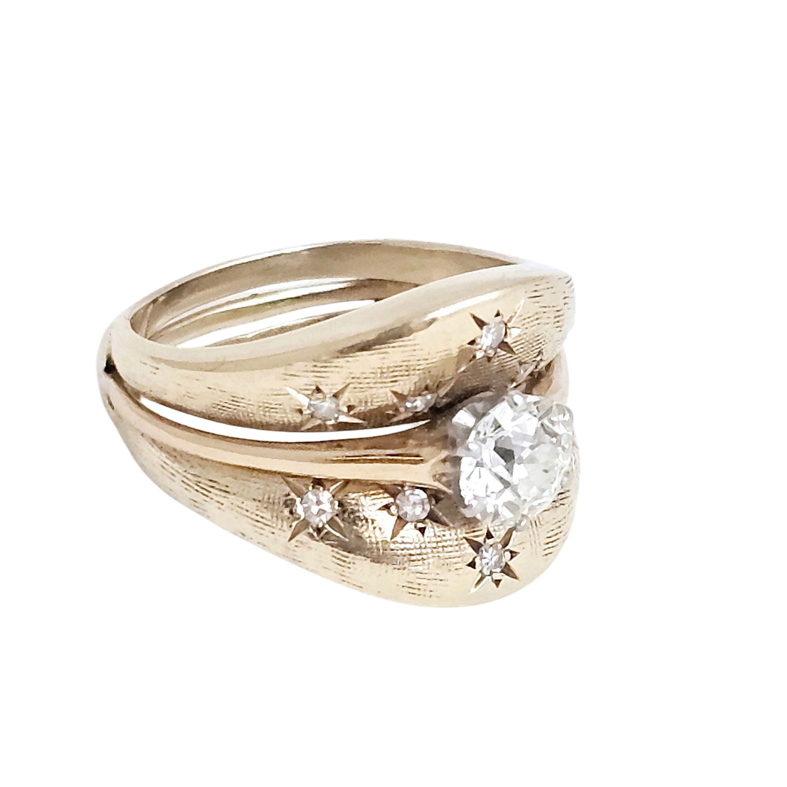 Diamond, 14k Yellow Gold Ring - 2
