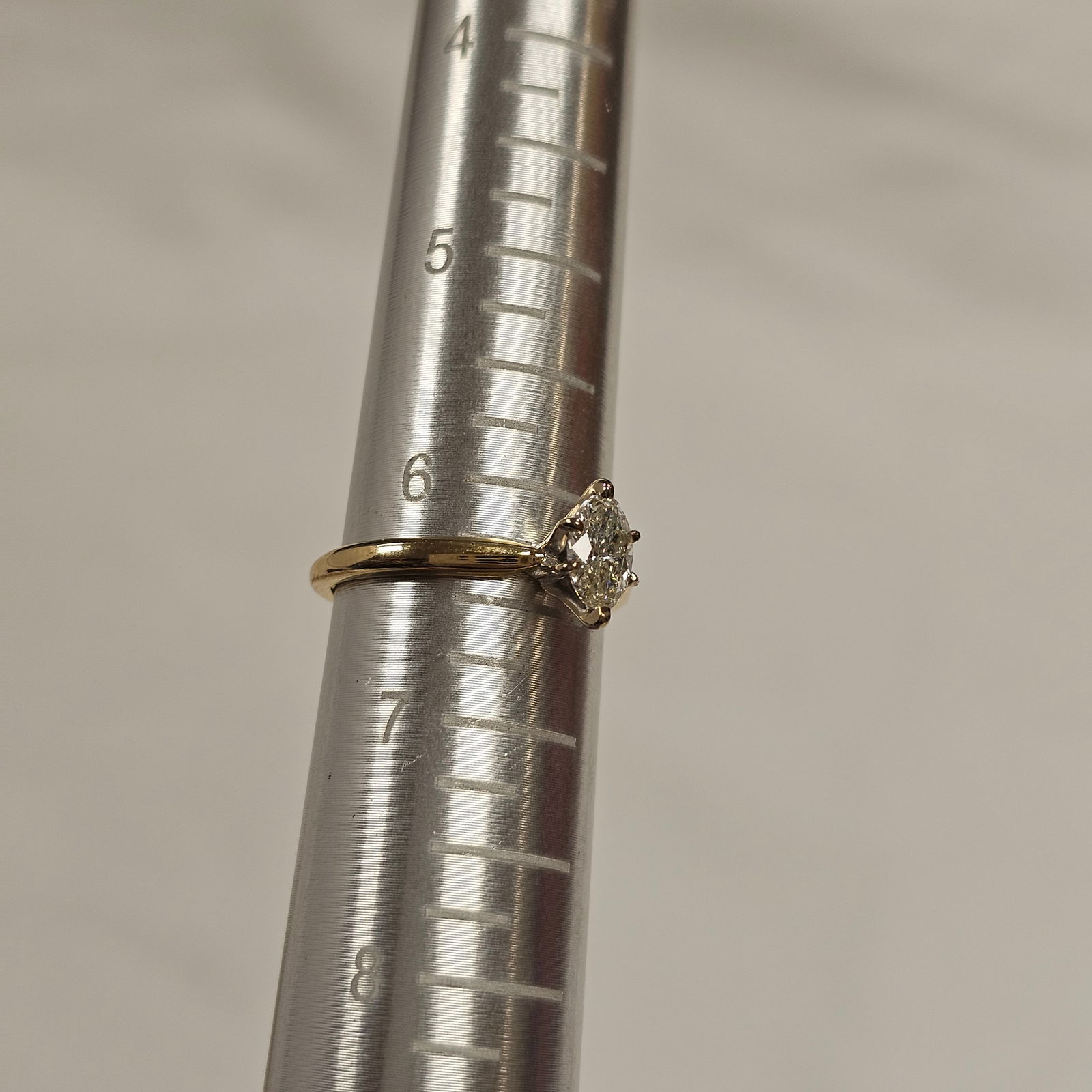 Diamond, 14k Yellow Gold Ring - 10