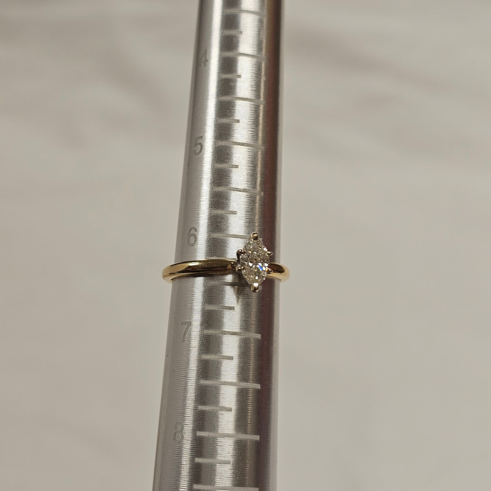 Diamond, 14k Yellow Gold Ring - 12