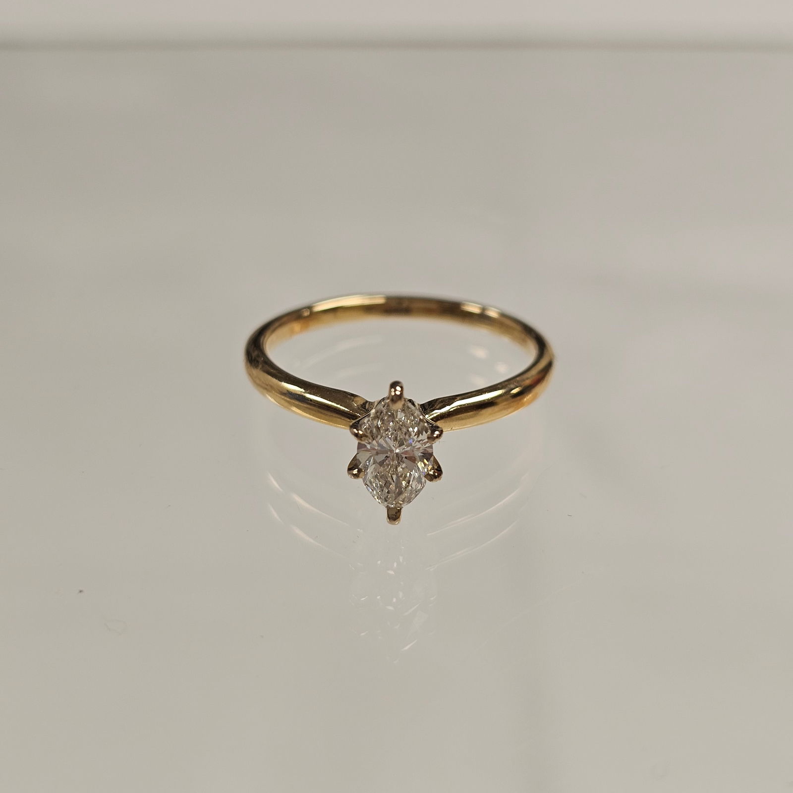 Diamond, 14k Yellow Gold Ring - 4