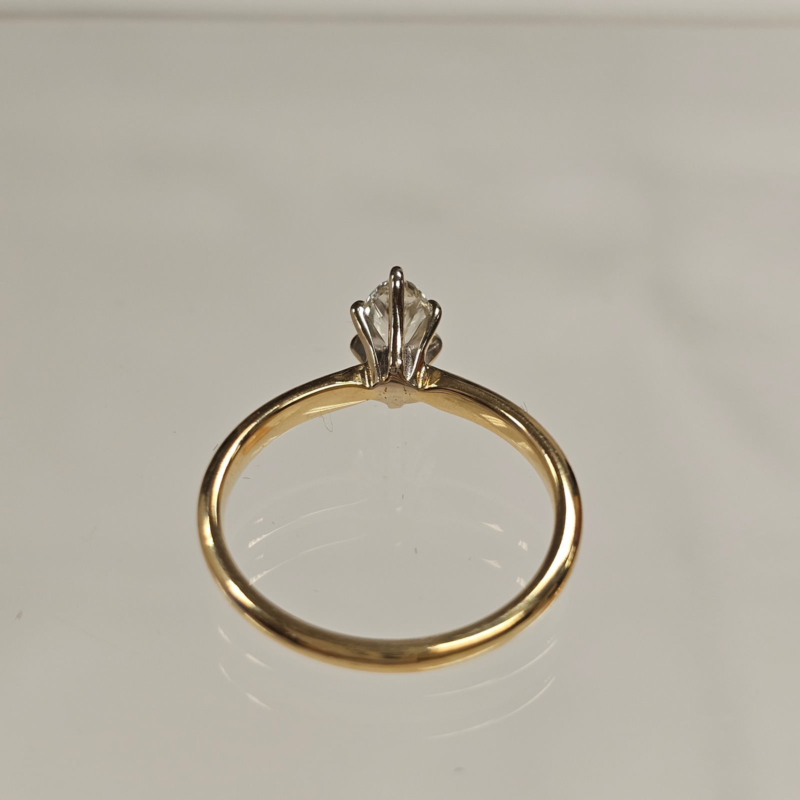 Diamond, 14k Yellow Gold Ring - 6