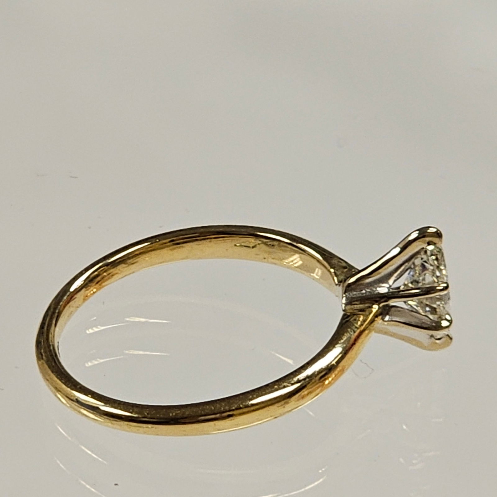 Diamond, 14k Yellow Gold Ring - 9