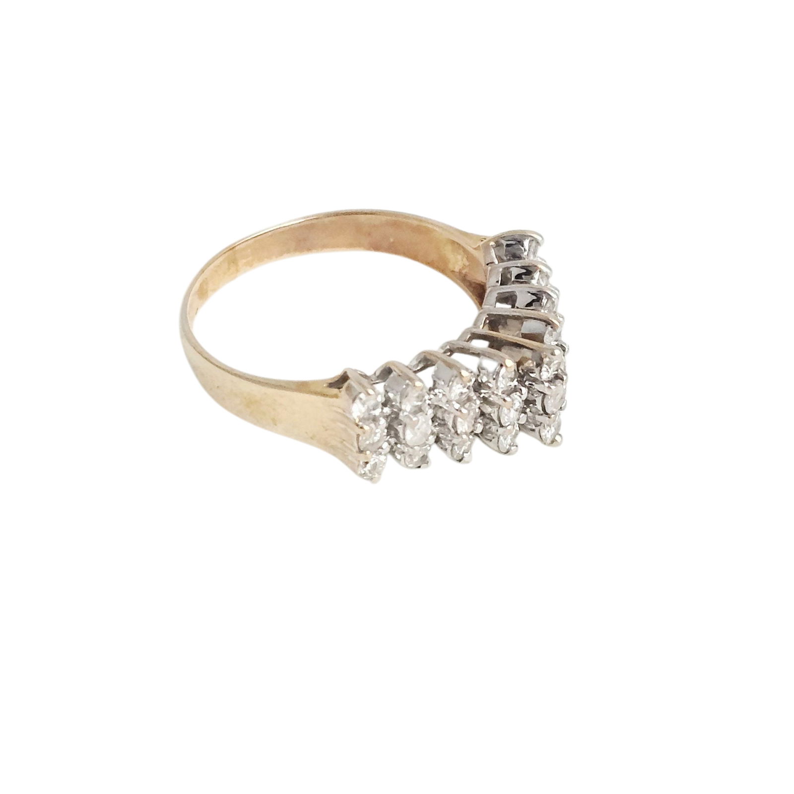 Diamond, 14k Yellow Gold Ring - 2