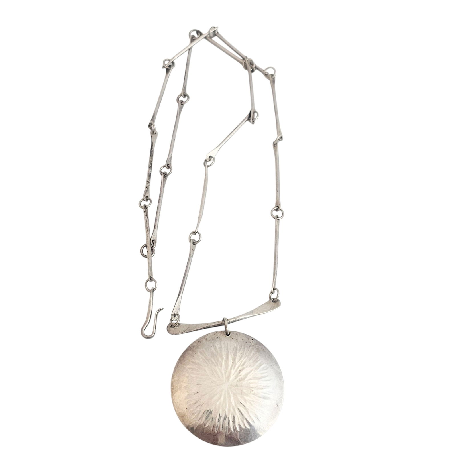 Modernist Sterling Silver Necklace (1 of 4)