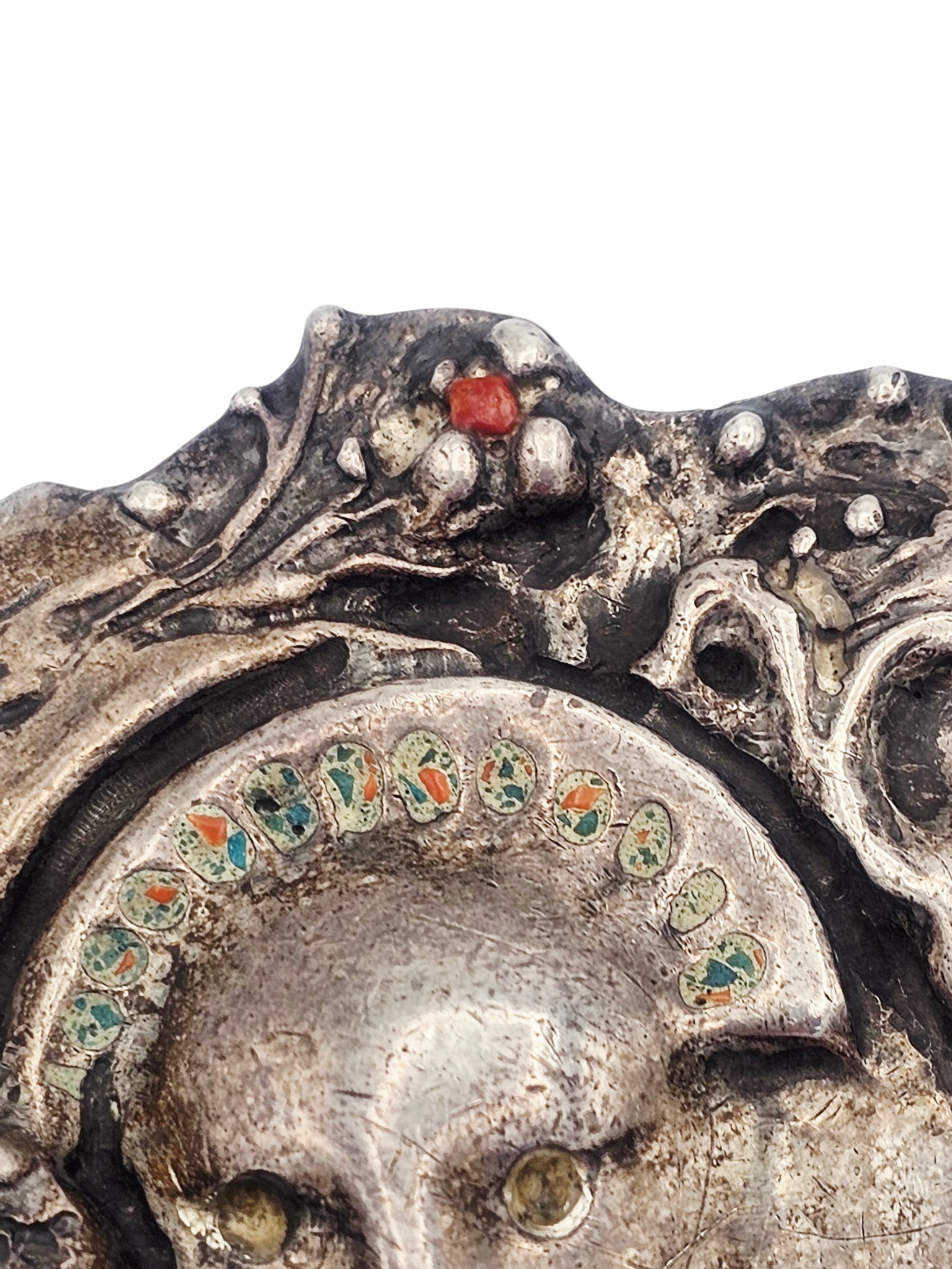 Multi-Stone, Sterling Silver Buckle - 4