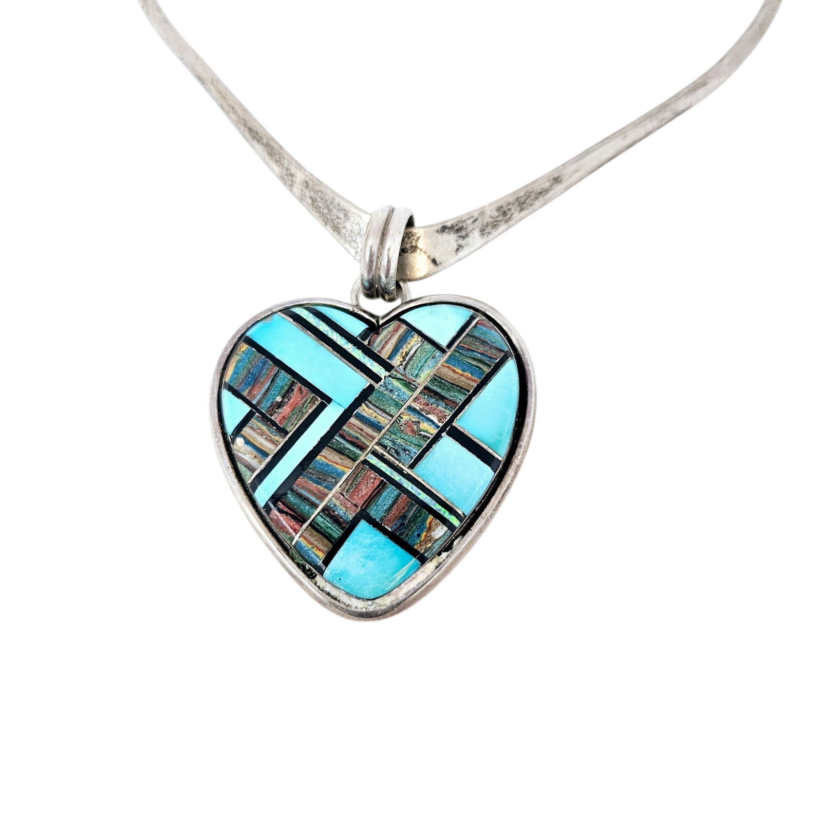 Multi-Stone, Sterling Silver Pendant, Robert Johnson - 2