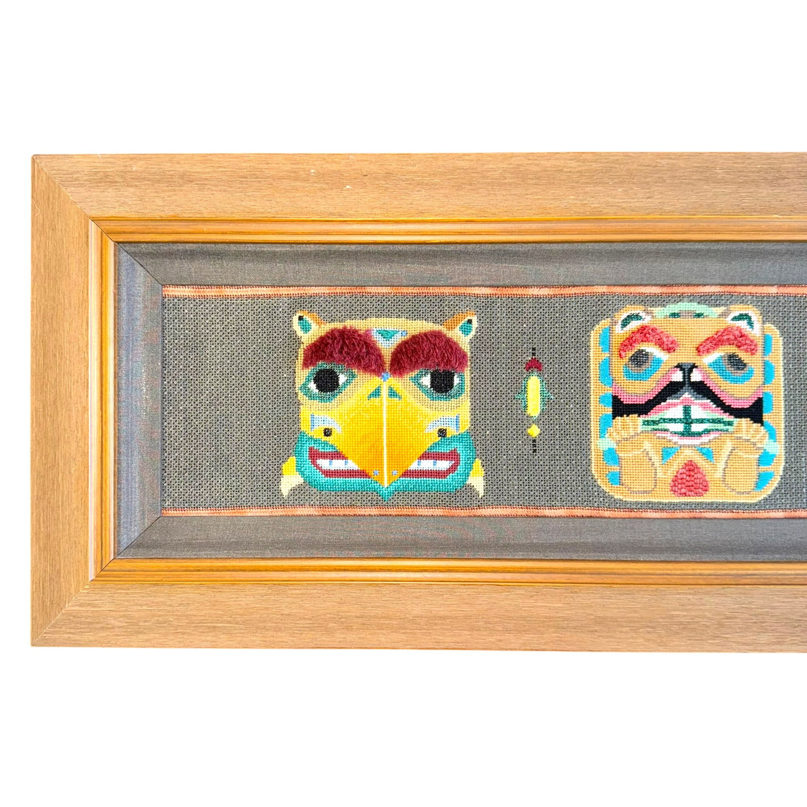 Contemporary Cross-Stitch "Totem" Panel - 2