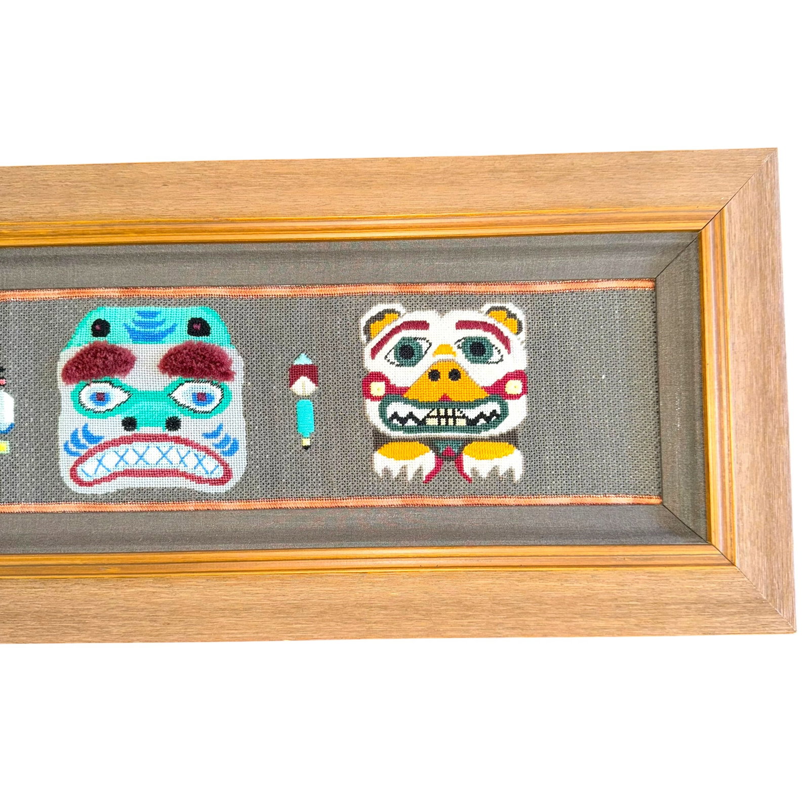 Contemporary Cross-Stitch "Totem" Panel - 5