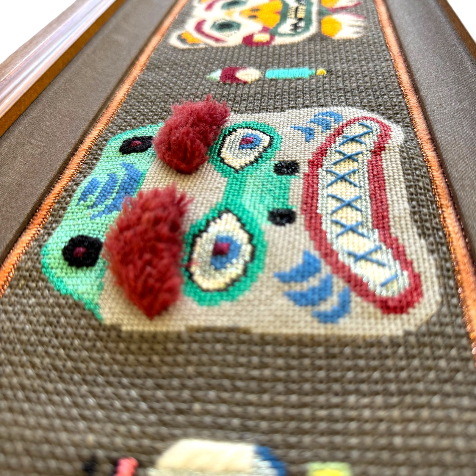 Contemporary Cross-Stitch "Totem" Panel - 6