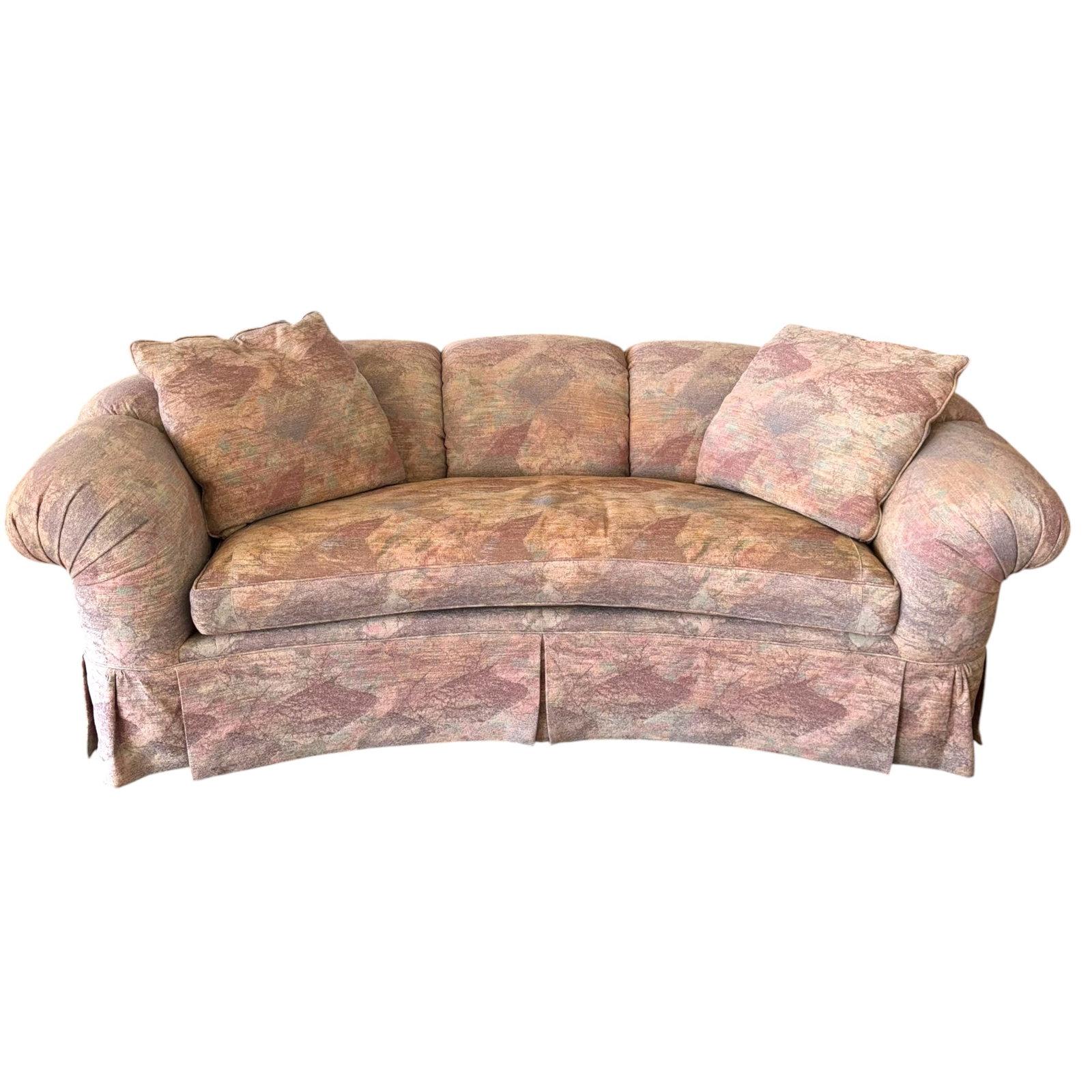 Curved "Kidney" Shaped Sofa by Baker Furniture (1 of 4)