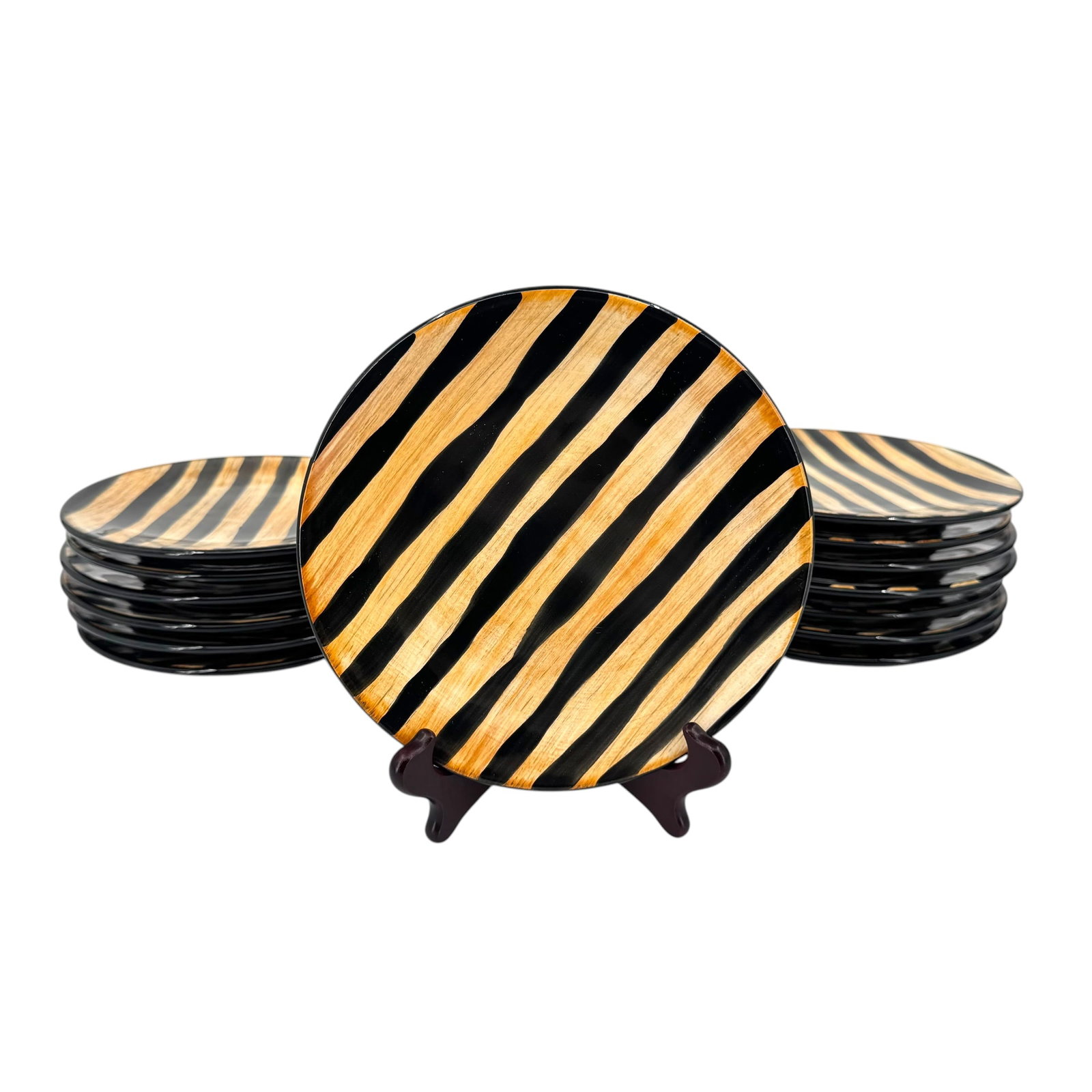 (Lot of) 15 Vietri "Zebra" Italian Ceramic Luncheon Set (1 of 7)