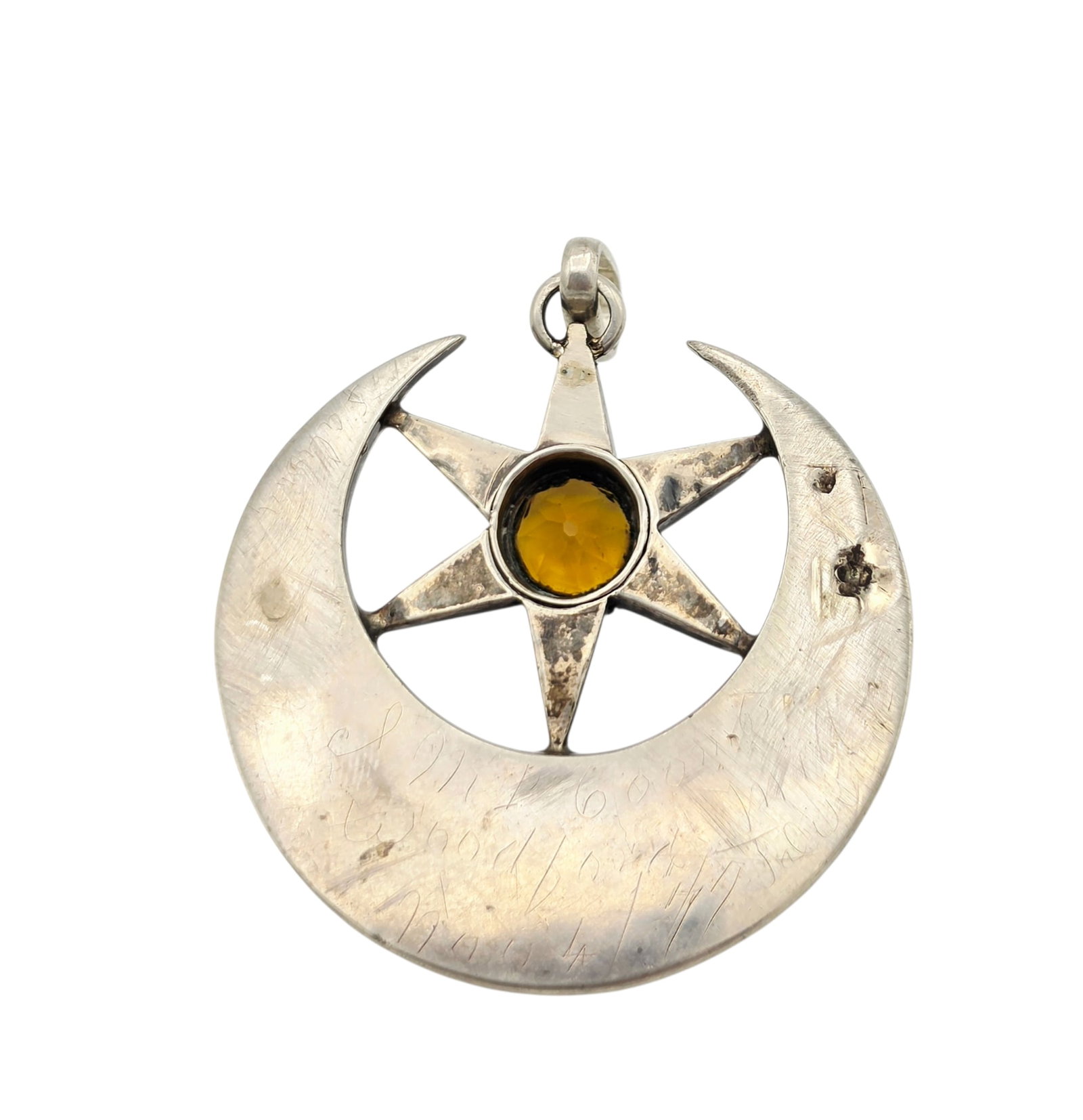 Victorian Scottish Agate Silver Pendant - 4