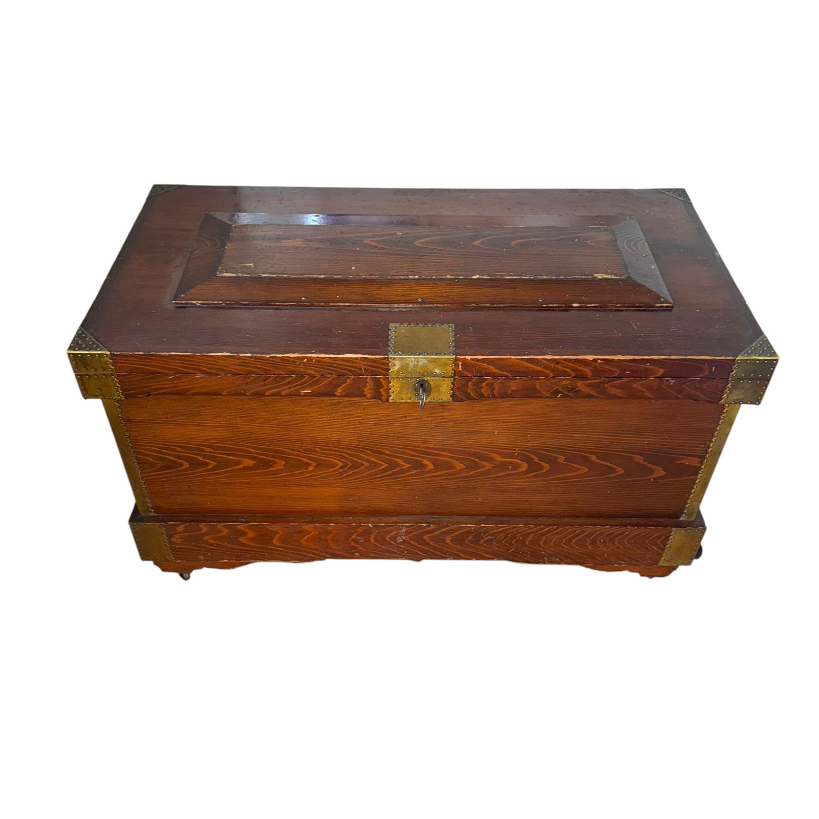 Pine Campaign Style Storage Chest (1 of 5)