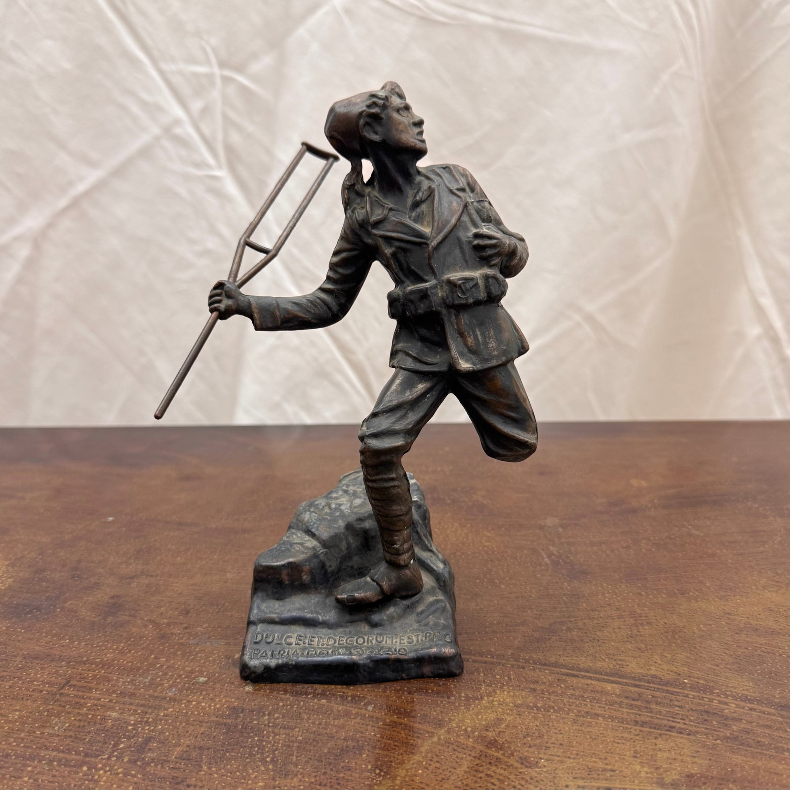 Bronze Sculpture of WWI Italian National Hero Enrico Toti (1 of 7)