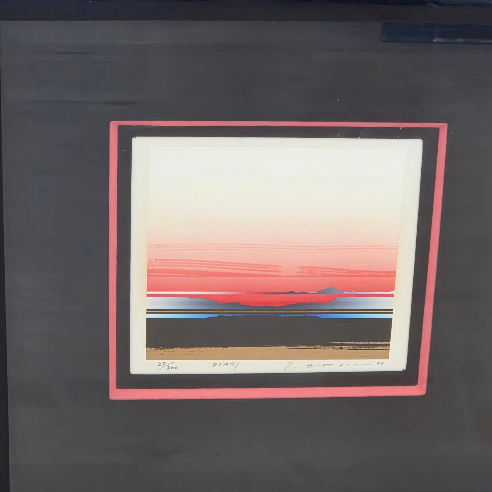 Tetsuro Sawada (1933-1998) "Diary" Signed Serigraph (1 of 5)