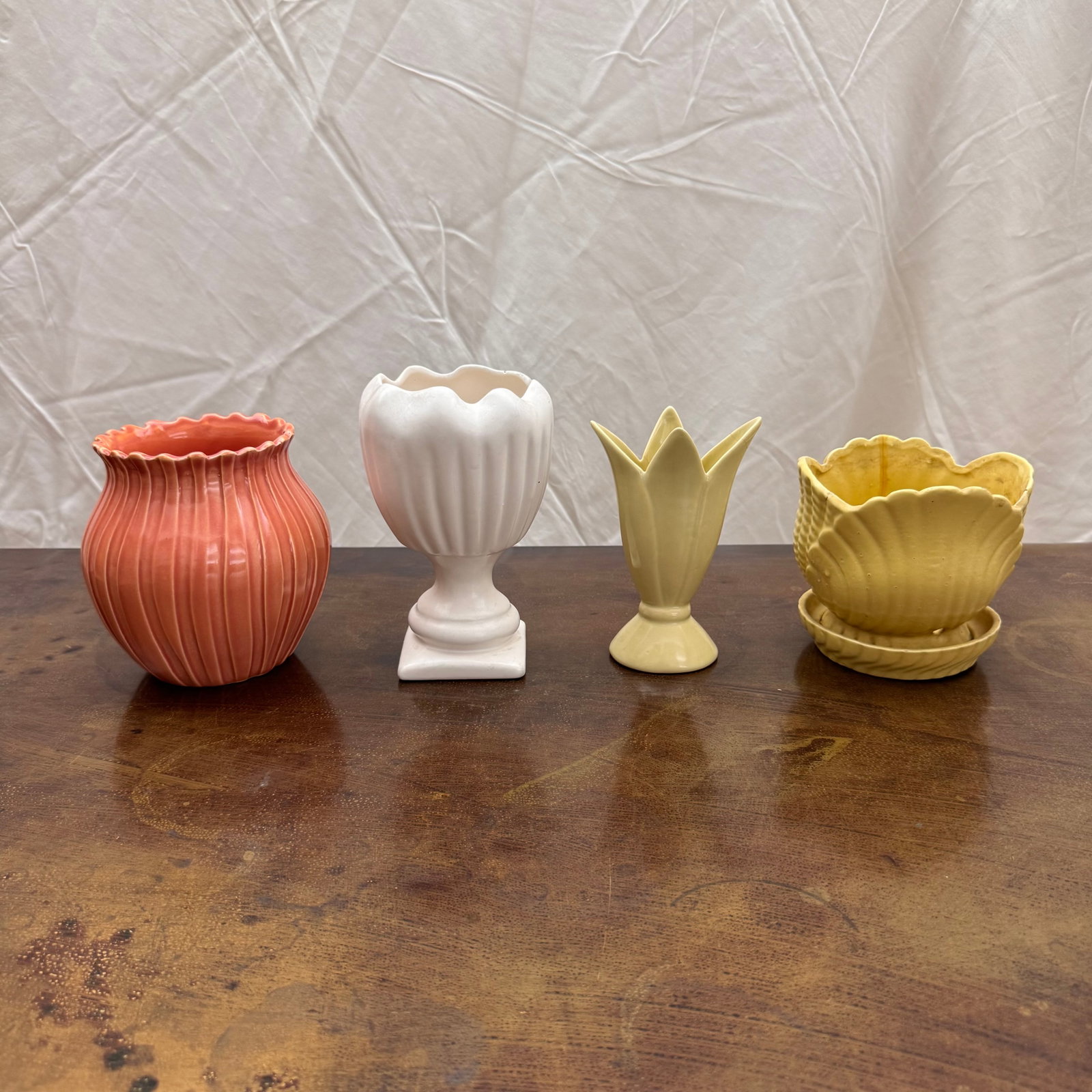 (Lot of) Four Mid-Century Ceramic Vases and Pots (1 of 9)
