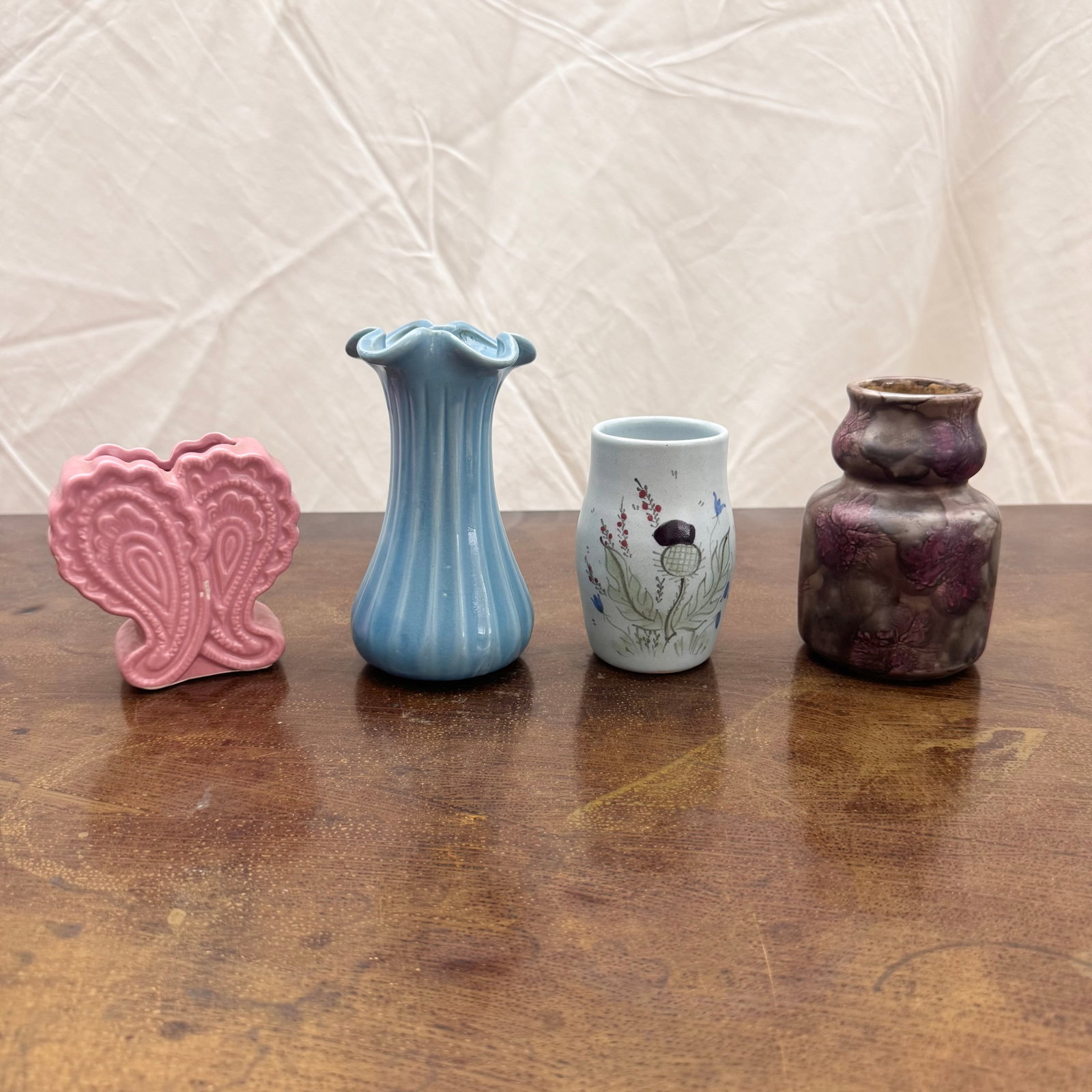 (Lot of) 4 Mid-Century Ceramic and Stoneware Vases and Vessels (1 of 7)
