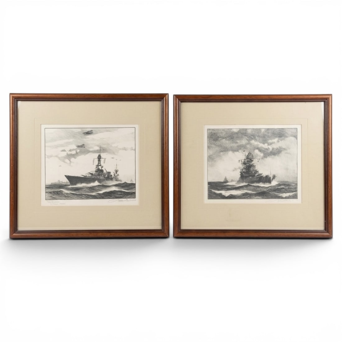 Gordon Grant (1875-1962) "Clear for Action, USS Chester" Signed Lithograph (1 of 4)