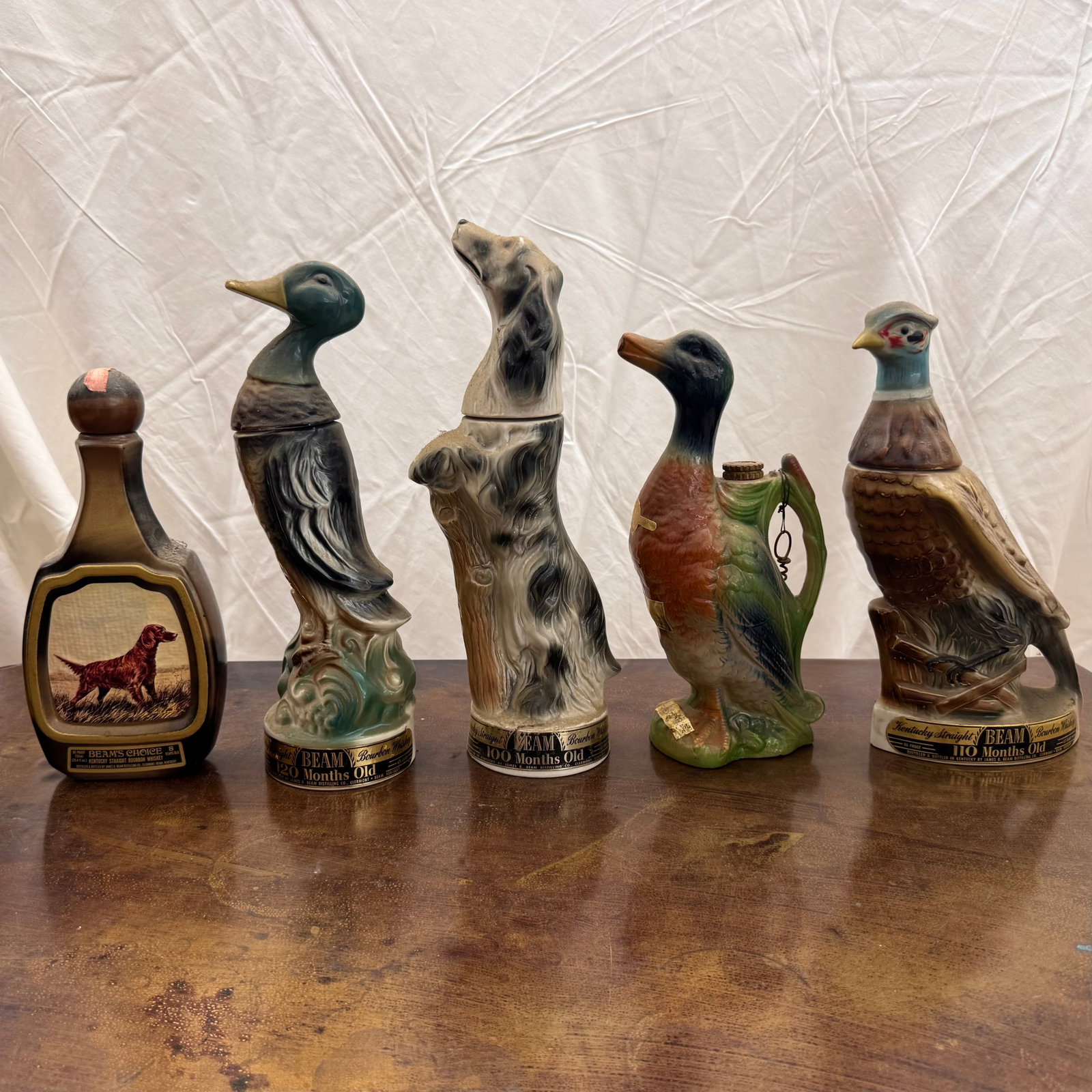 (Lor of) 5 Jim Beam Hunting & Wildlife Decanters (1 of 6)