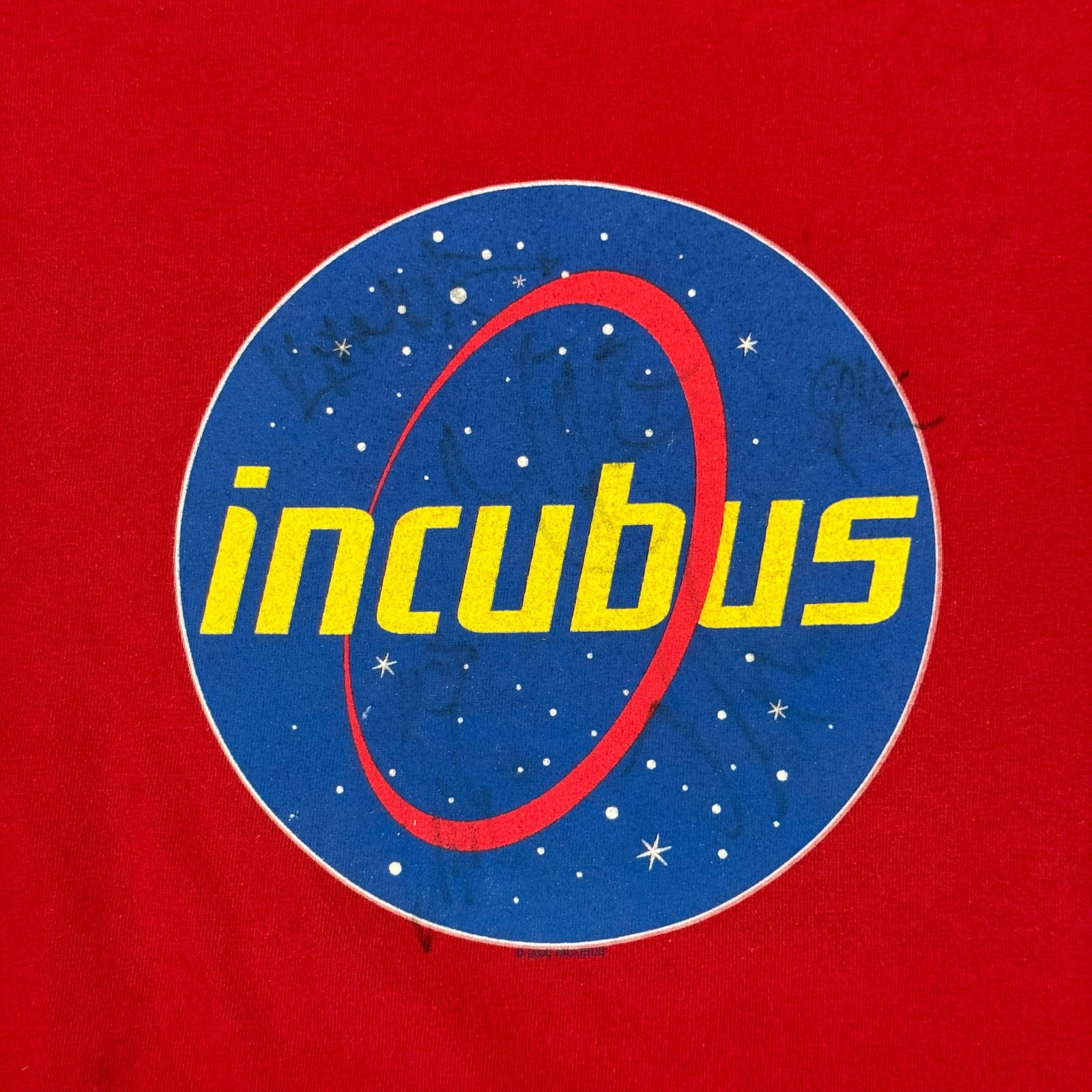 Signed Incubus band T-shirt: Signed Incubus concert t-shirt. Size will be updated soon. 