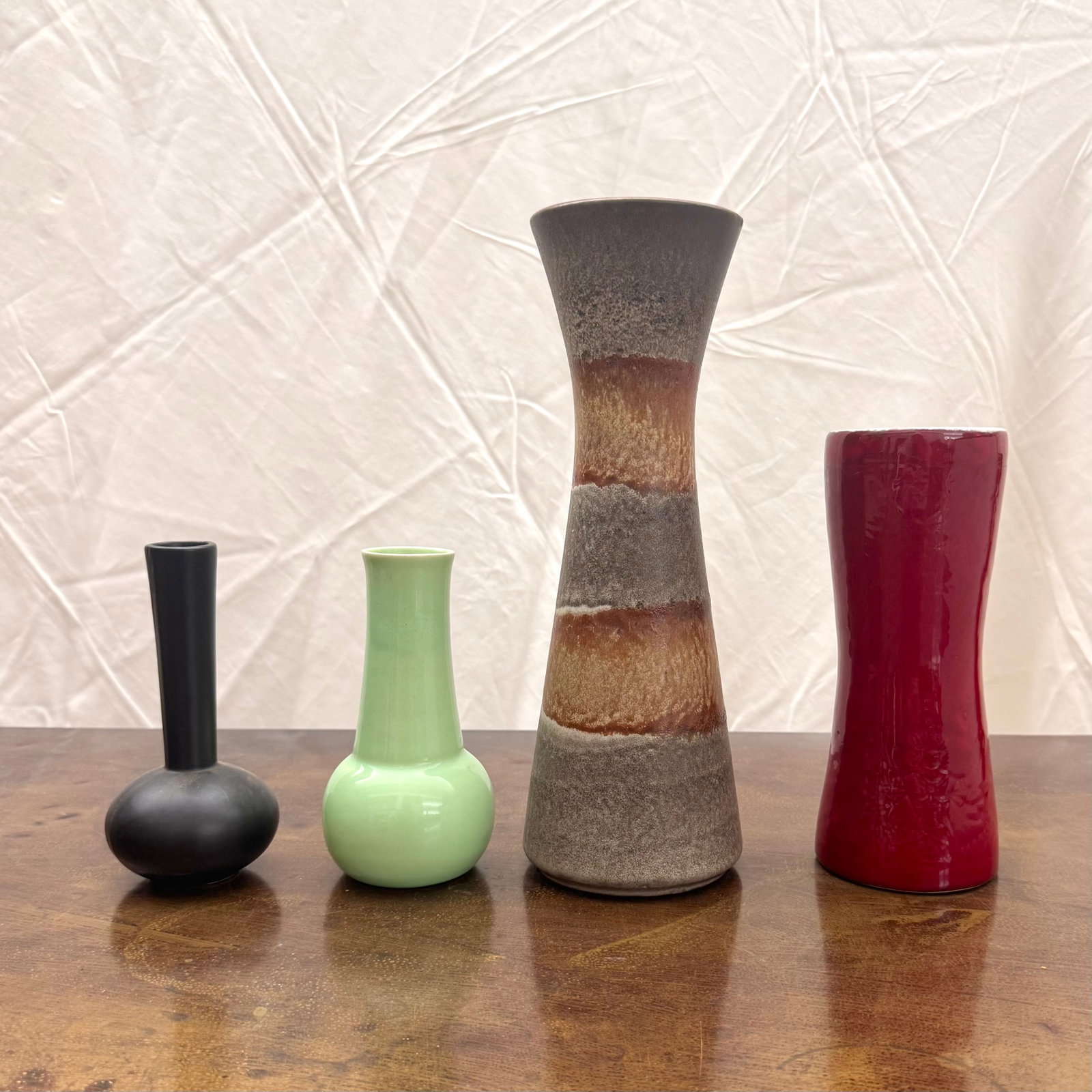 (Lot of) 4 Mid-Century Ceramic Vases and Vessels, Signed (1 of 9)