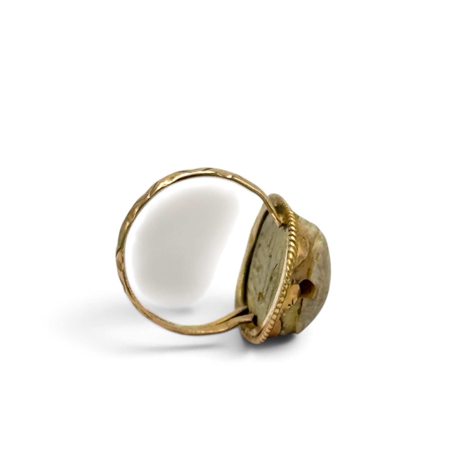 Scarab, 14k Yellow Gold Ring - 2