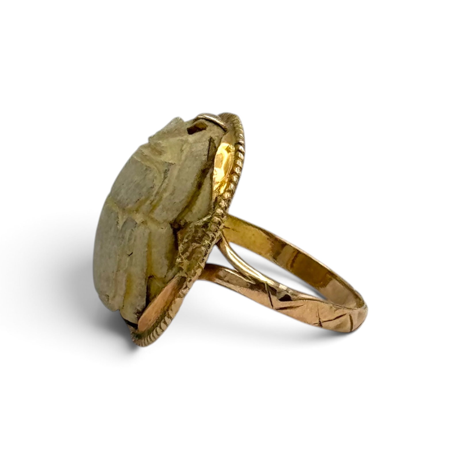 Scarab, 14k Yellow Gold Ring - 5