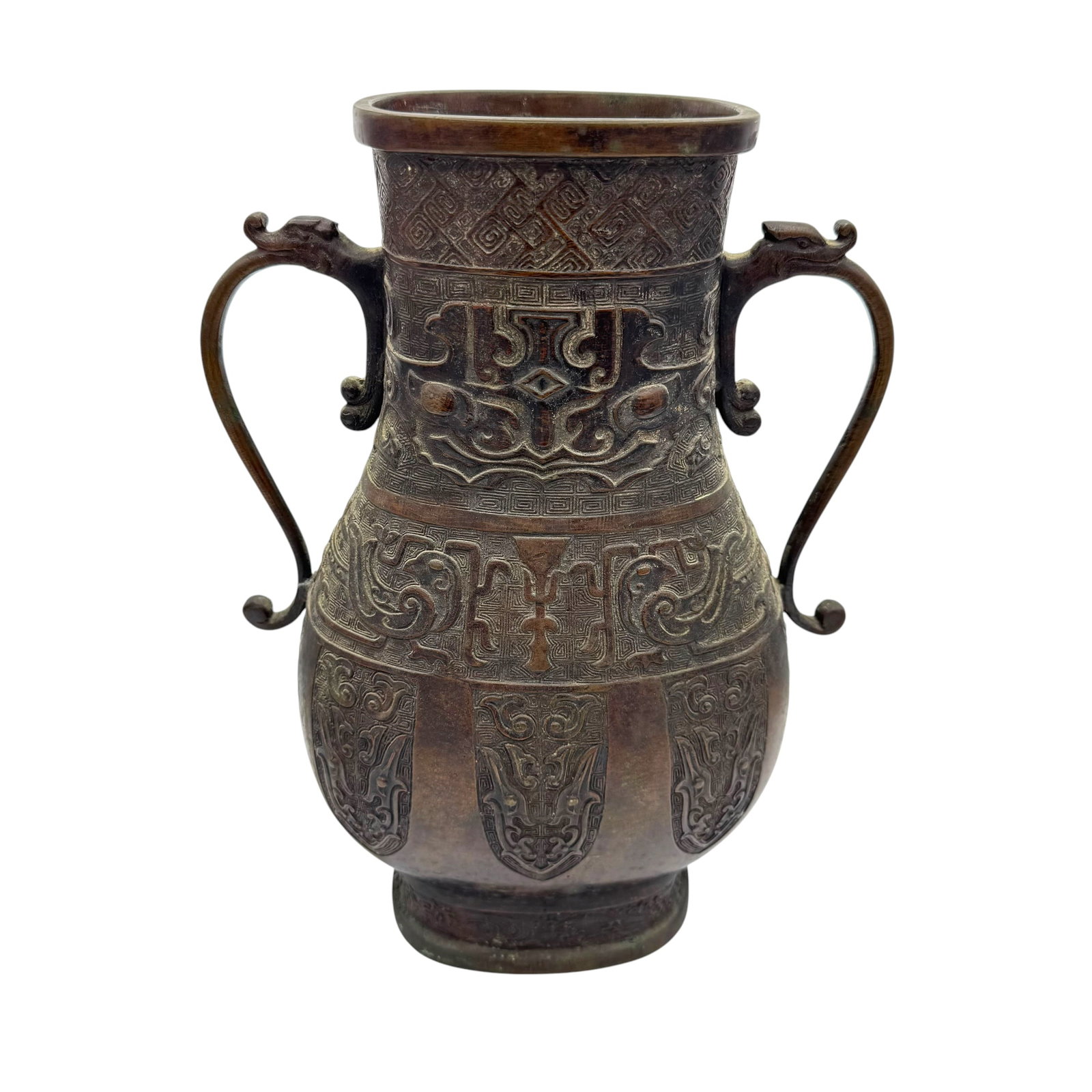 An Archaistic, East Asian vase, Hu, 19th/20th Century or Later (1 of 5)