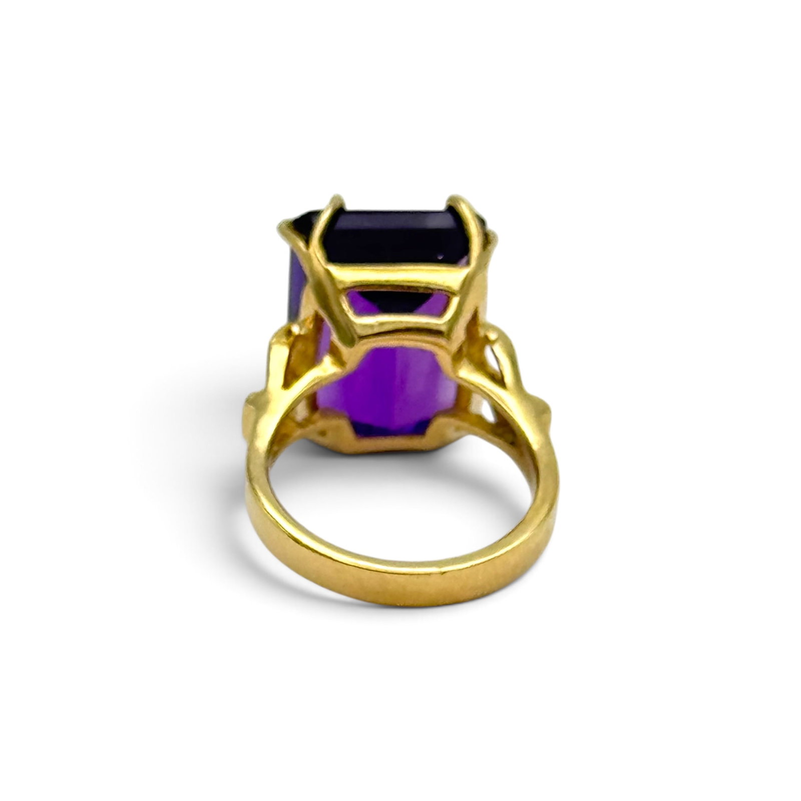 Amethyst, 14k Yellow Gold Ring - 4