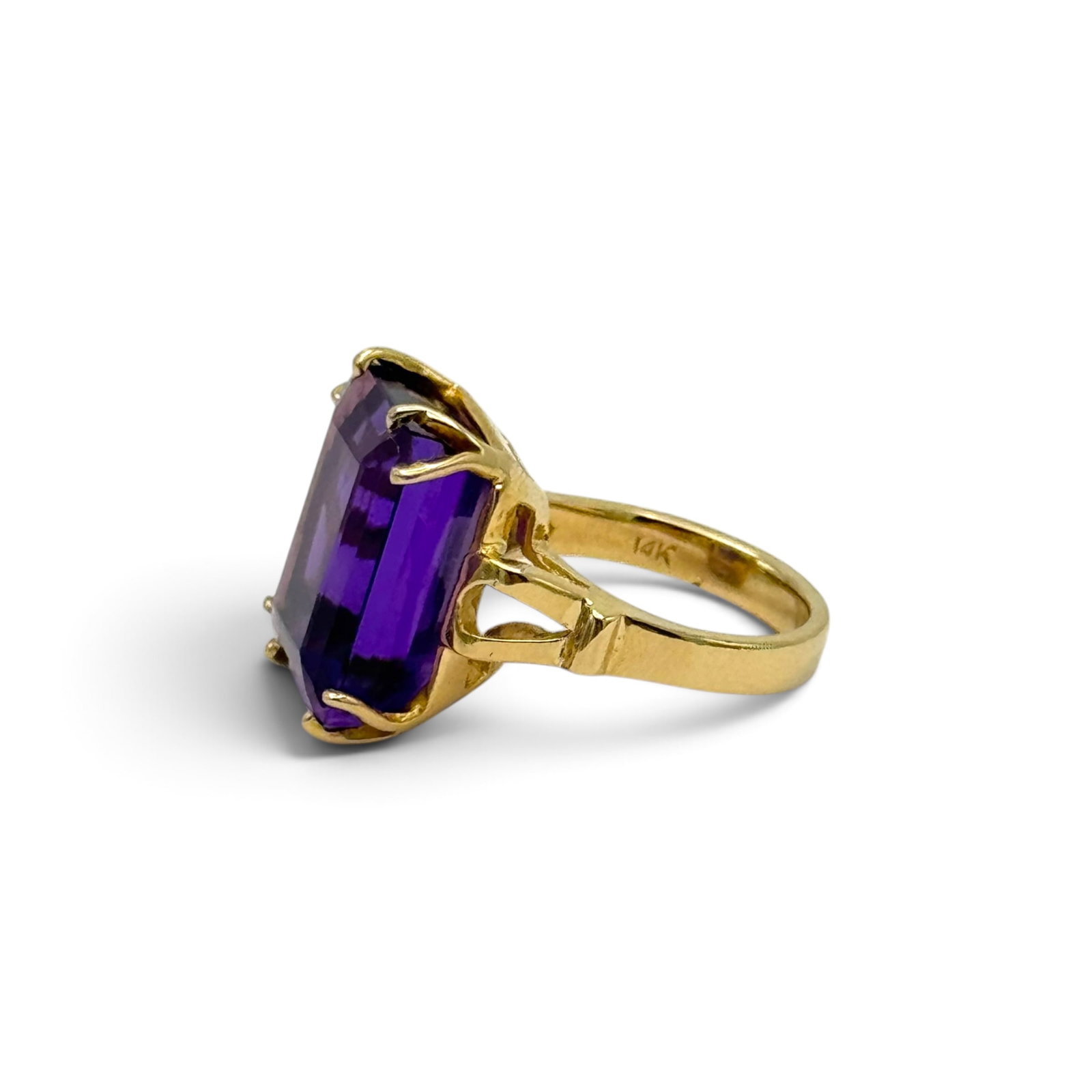 Amethyst, 14k Yellow Gold Ring - 5