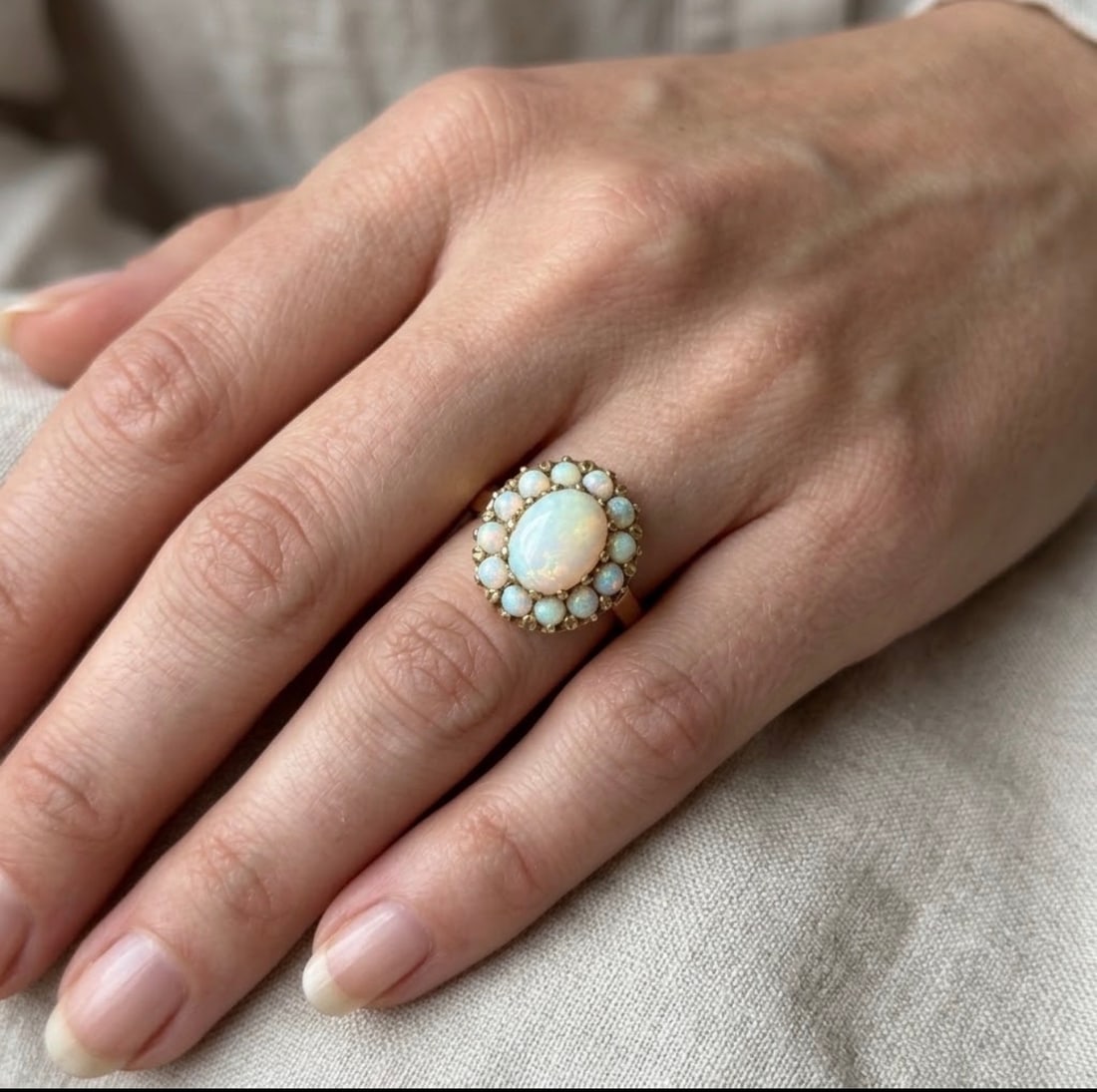 Opal, 14k Yellow Gold Ring - 6