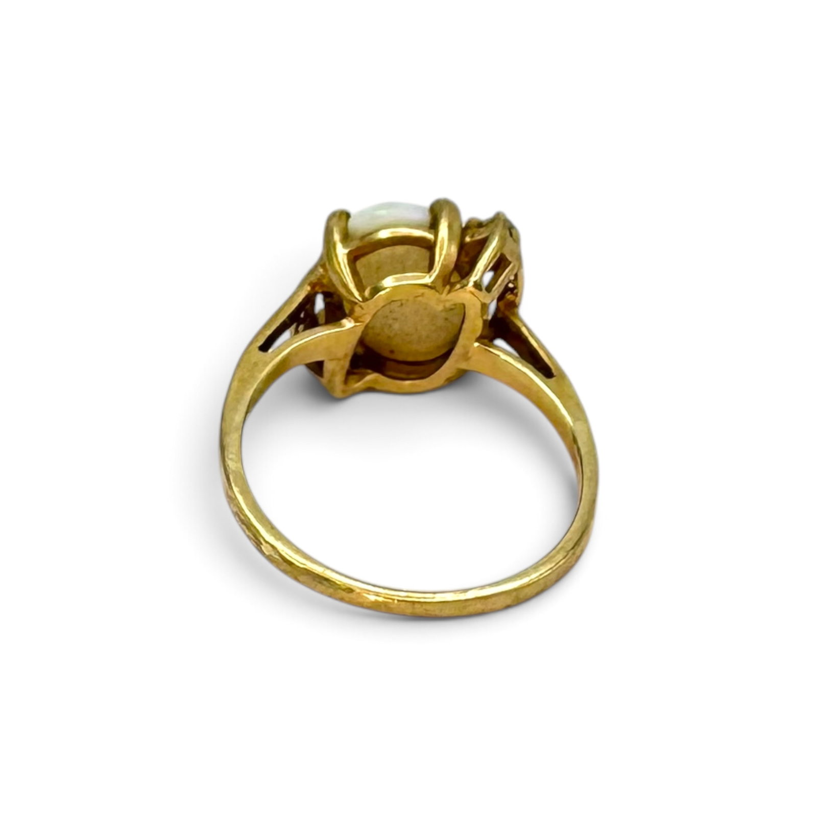Opal, Diamond, 10k Yellow Gold Ring - 2