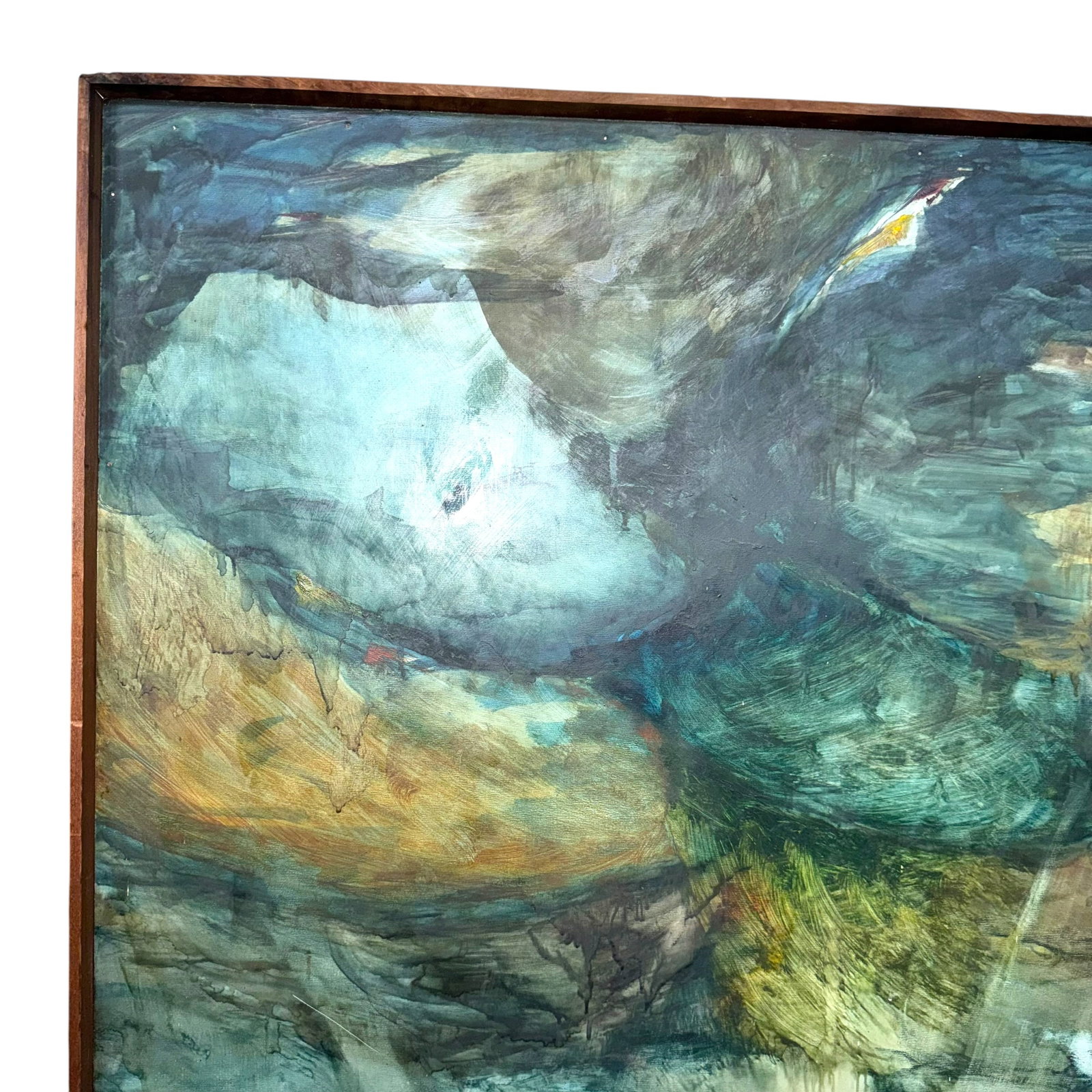 Mid Century Abstract Expressionist Composition - Signed R. Abramson - 4