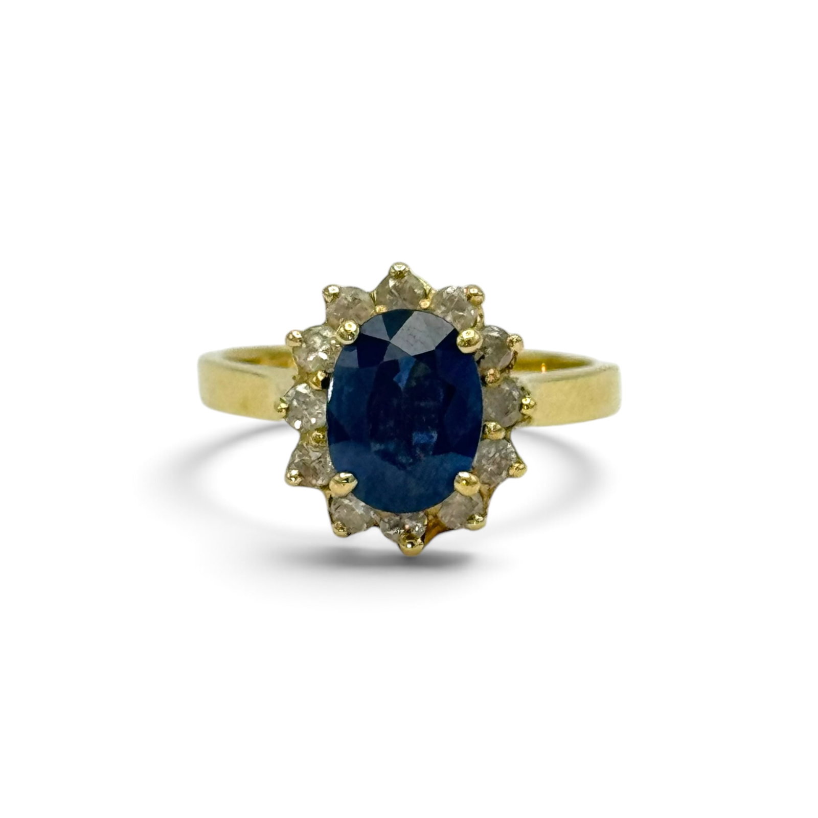 Sapphire, 14k White Gold Ring - 2