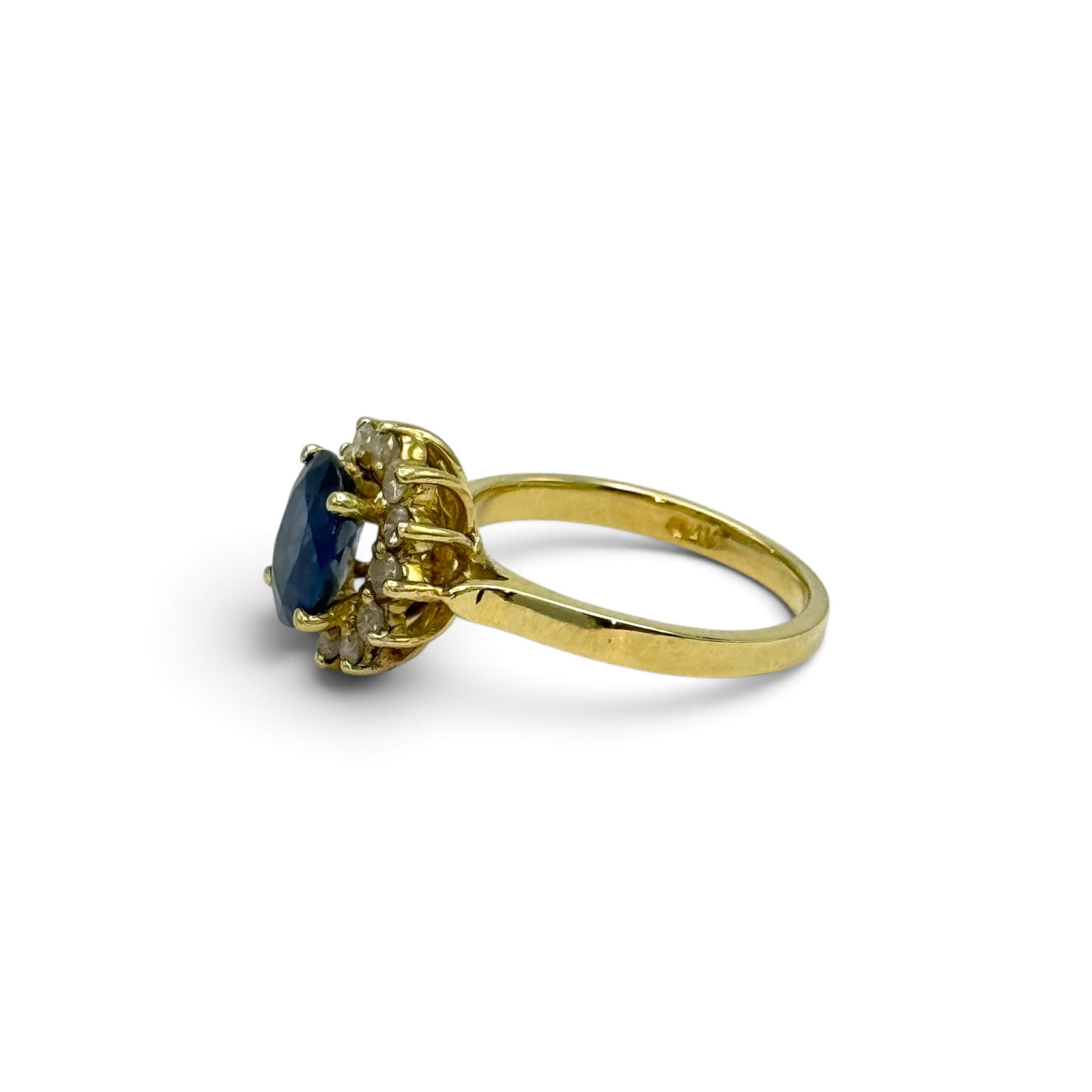 Sapphire, 14k White Gold Ring - 3
