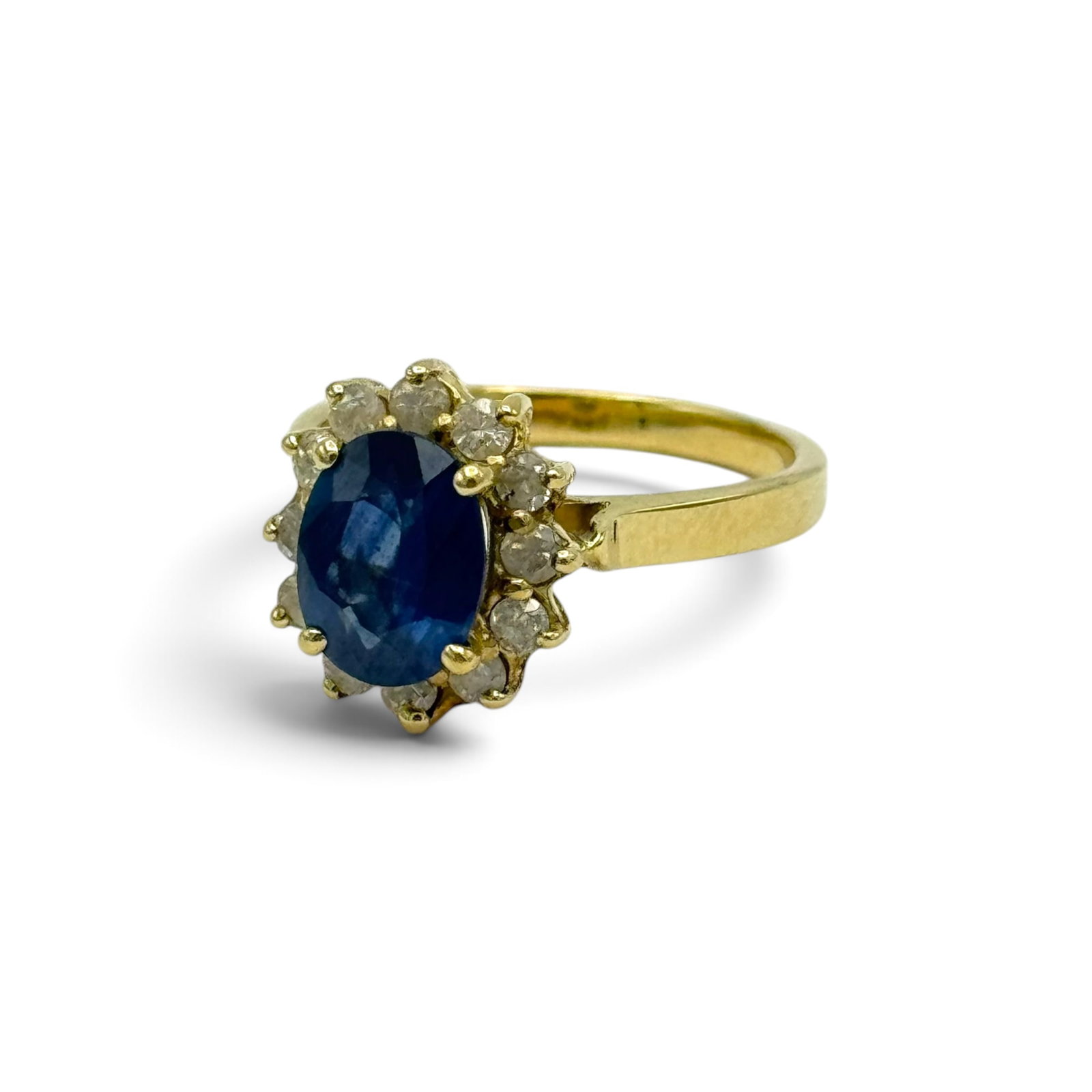 Sapphire, 14k White Gold Ring - 4