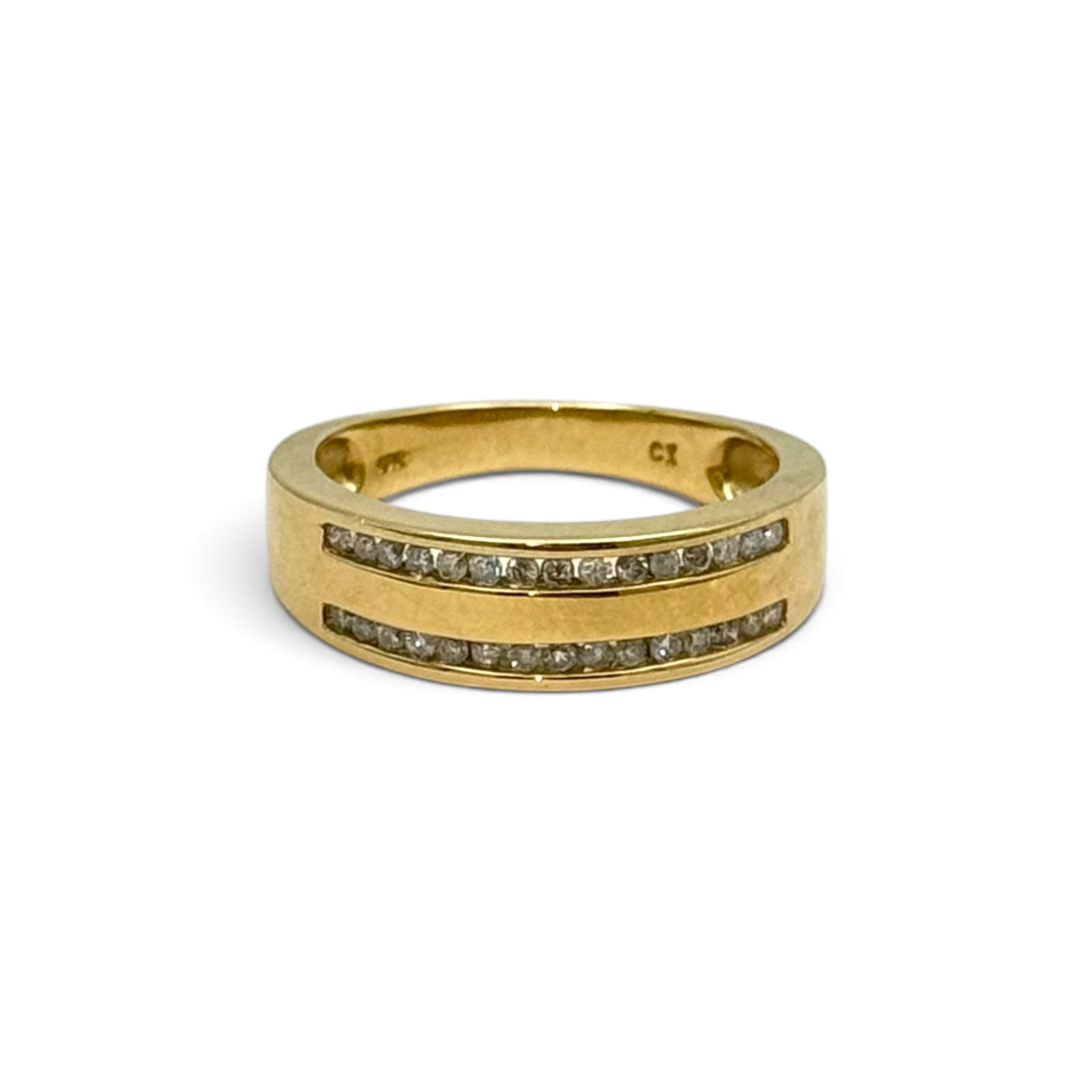 Diamond, 10k Yellow Gold Ring - 2