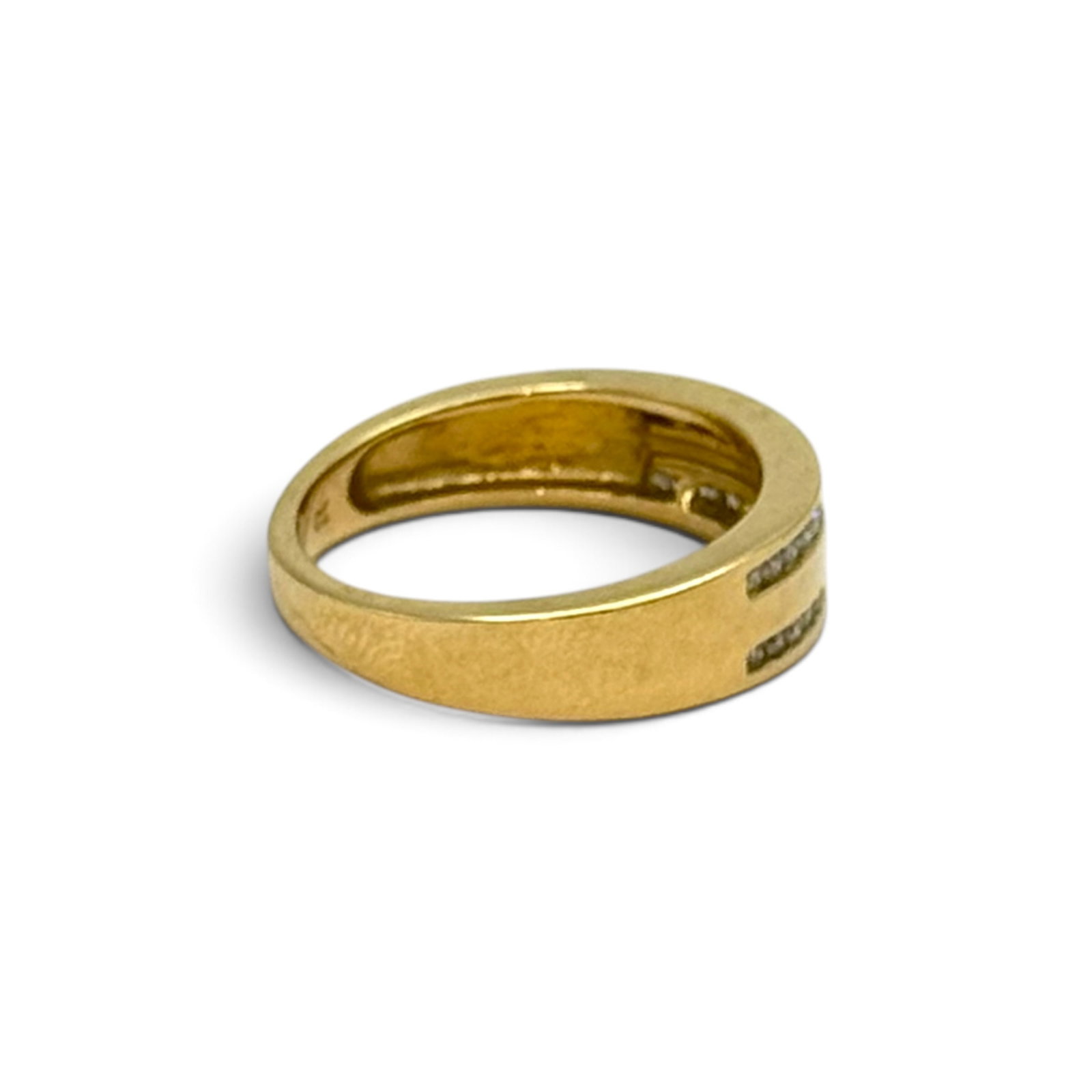 Diamond, 10k Yellow Gold Ring - 3