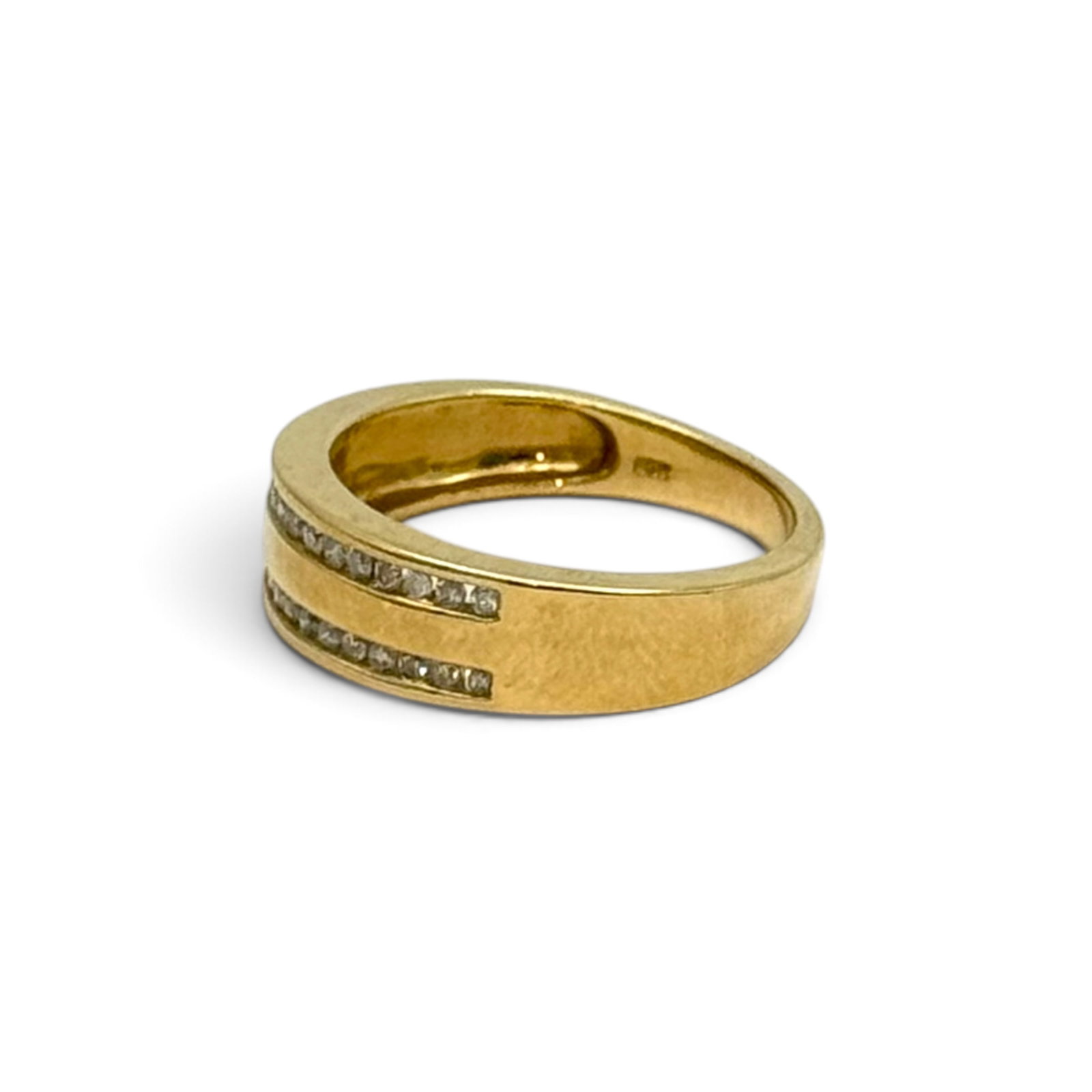 Diamond, 10k Yellow Gold Ring - 4