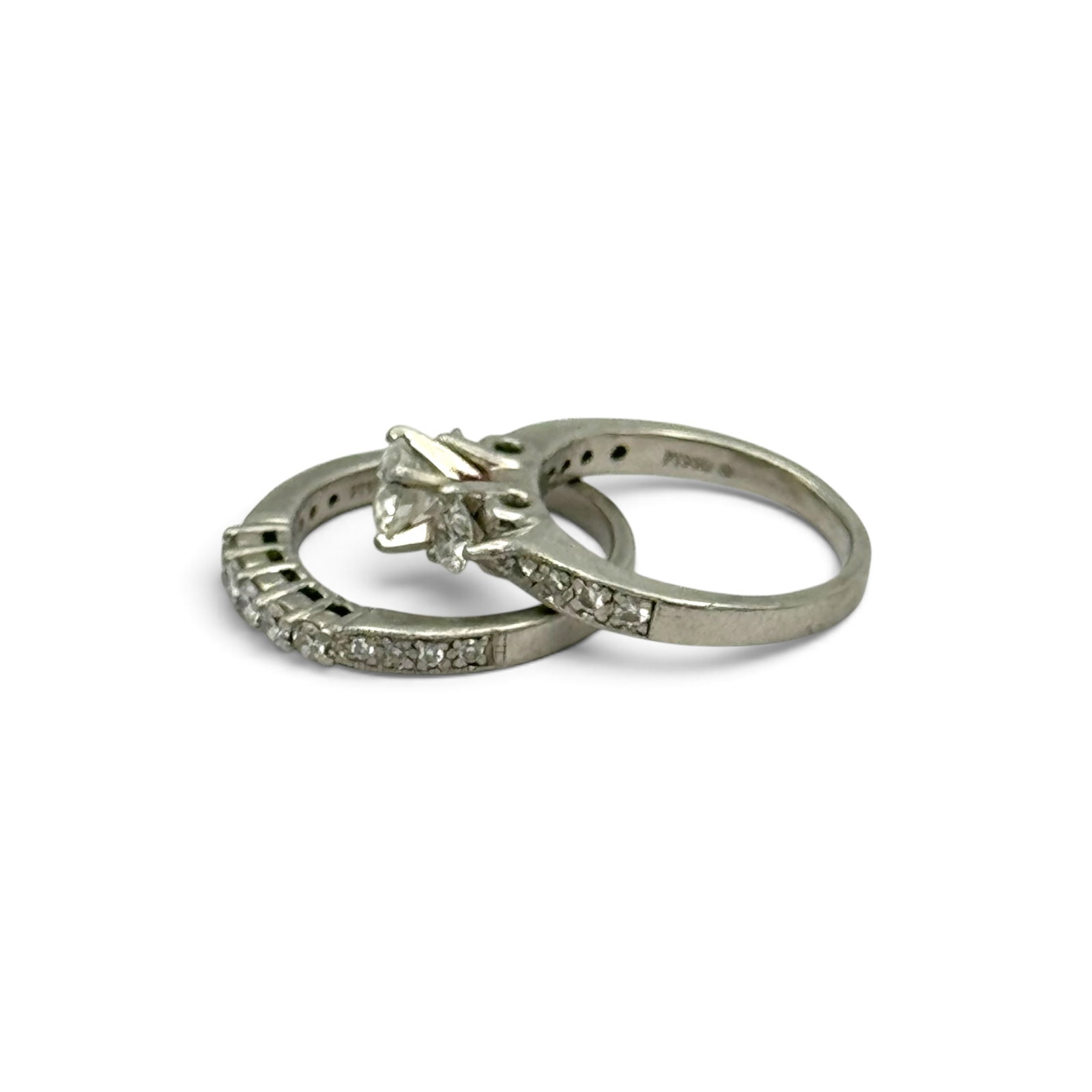 Diamond, Platinum Wedding Set - 4