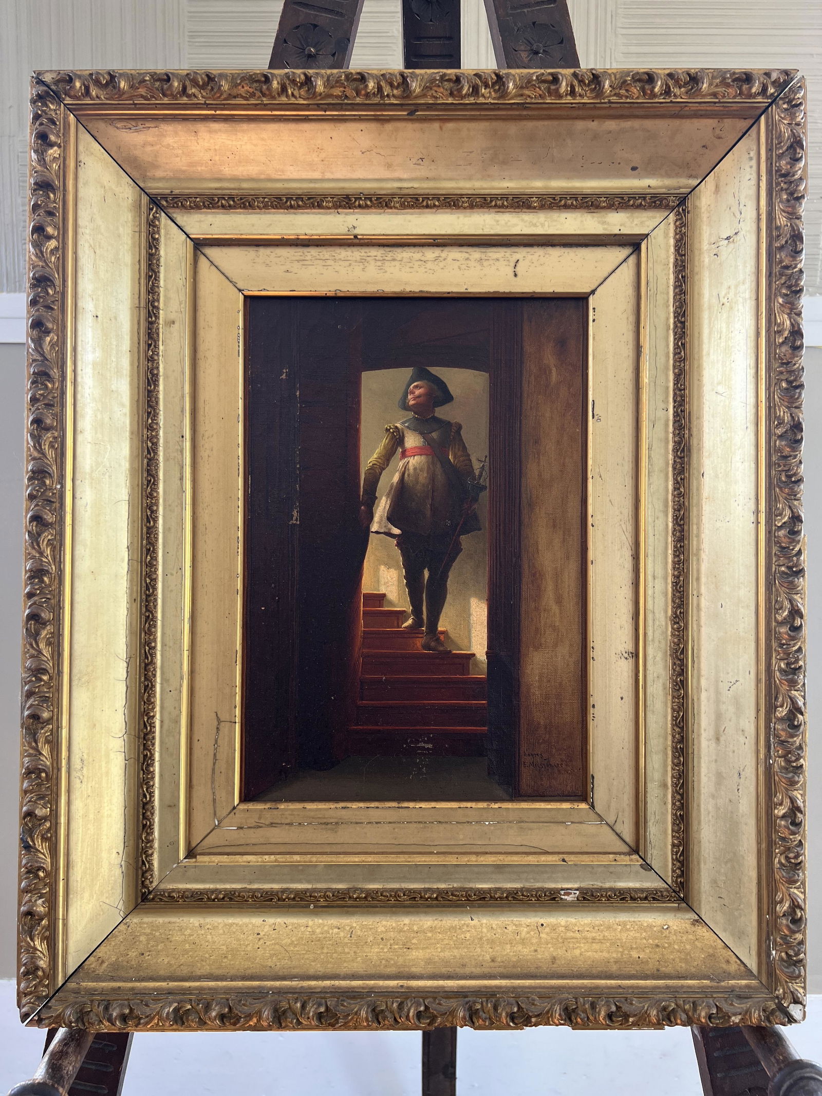 Ernest Meissonier Portrait of a French Soldier Oil on Canvas (1 of 7)