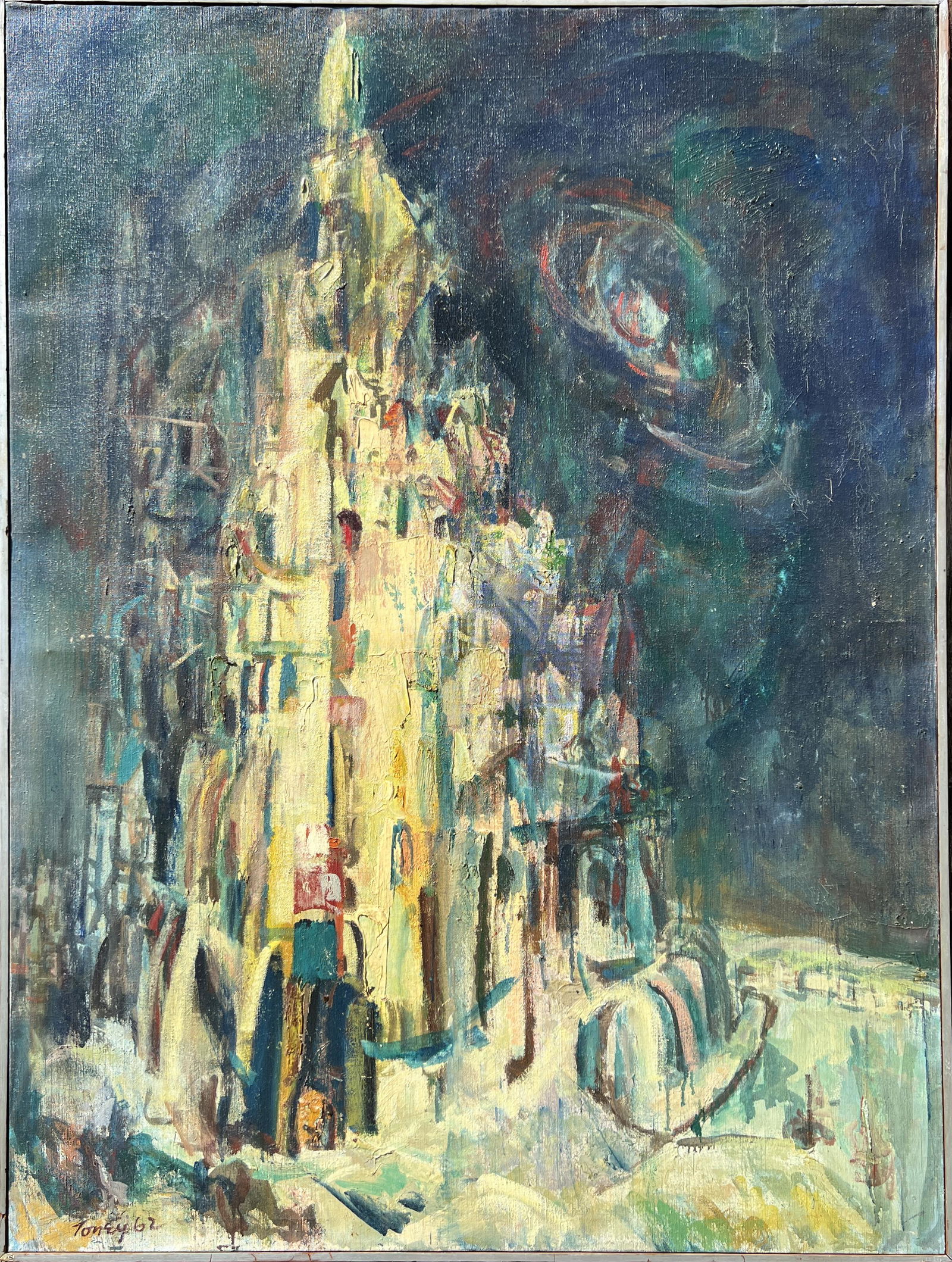 Anthony Toney "Tower of Babel After Brueghel" Oil on Canvas (1 of 8)