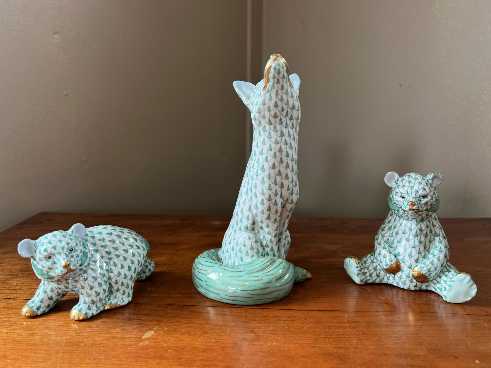 3 Herend Hungarian Porcelain Hand-Painted Animal Figurines (1 of 12)