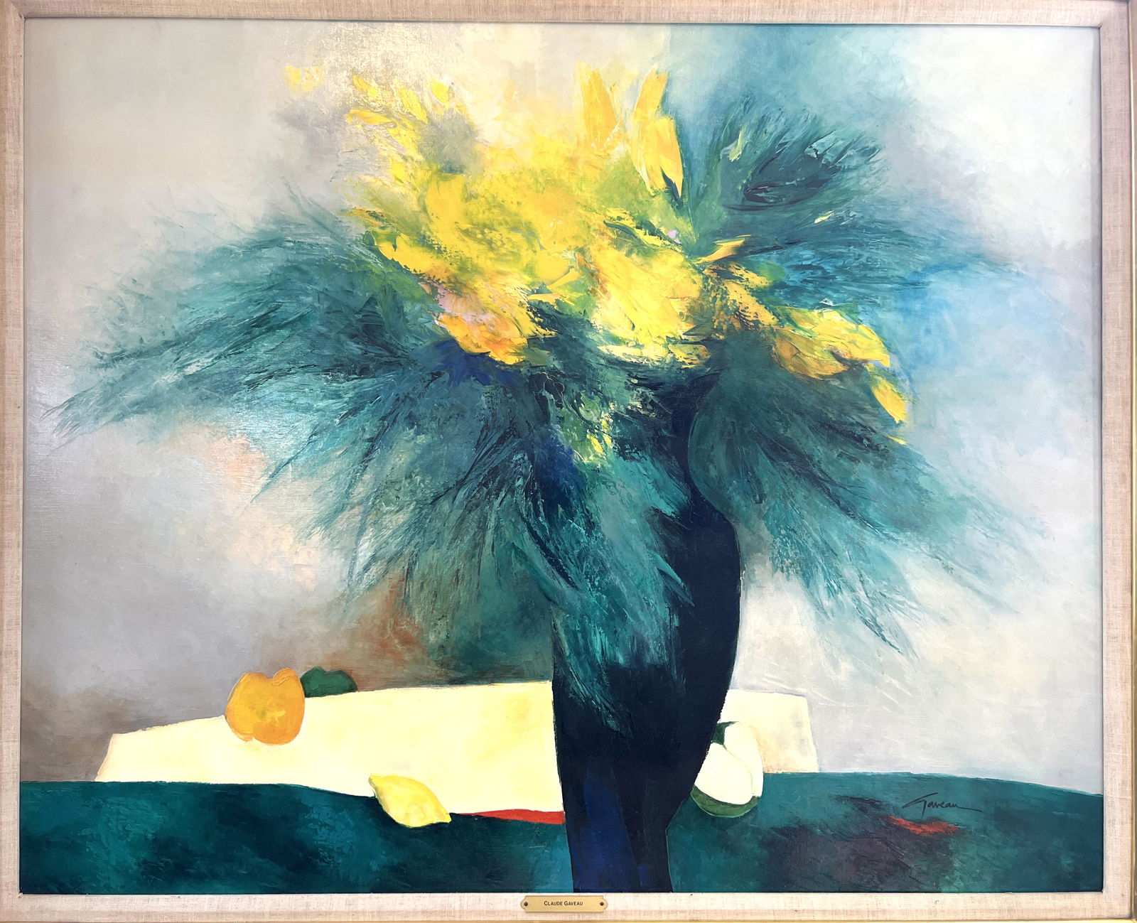 Claude Gaveau Flower Bouquet Still Life Oil on Canvas (1 of 8)