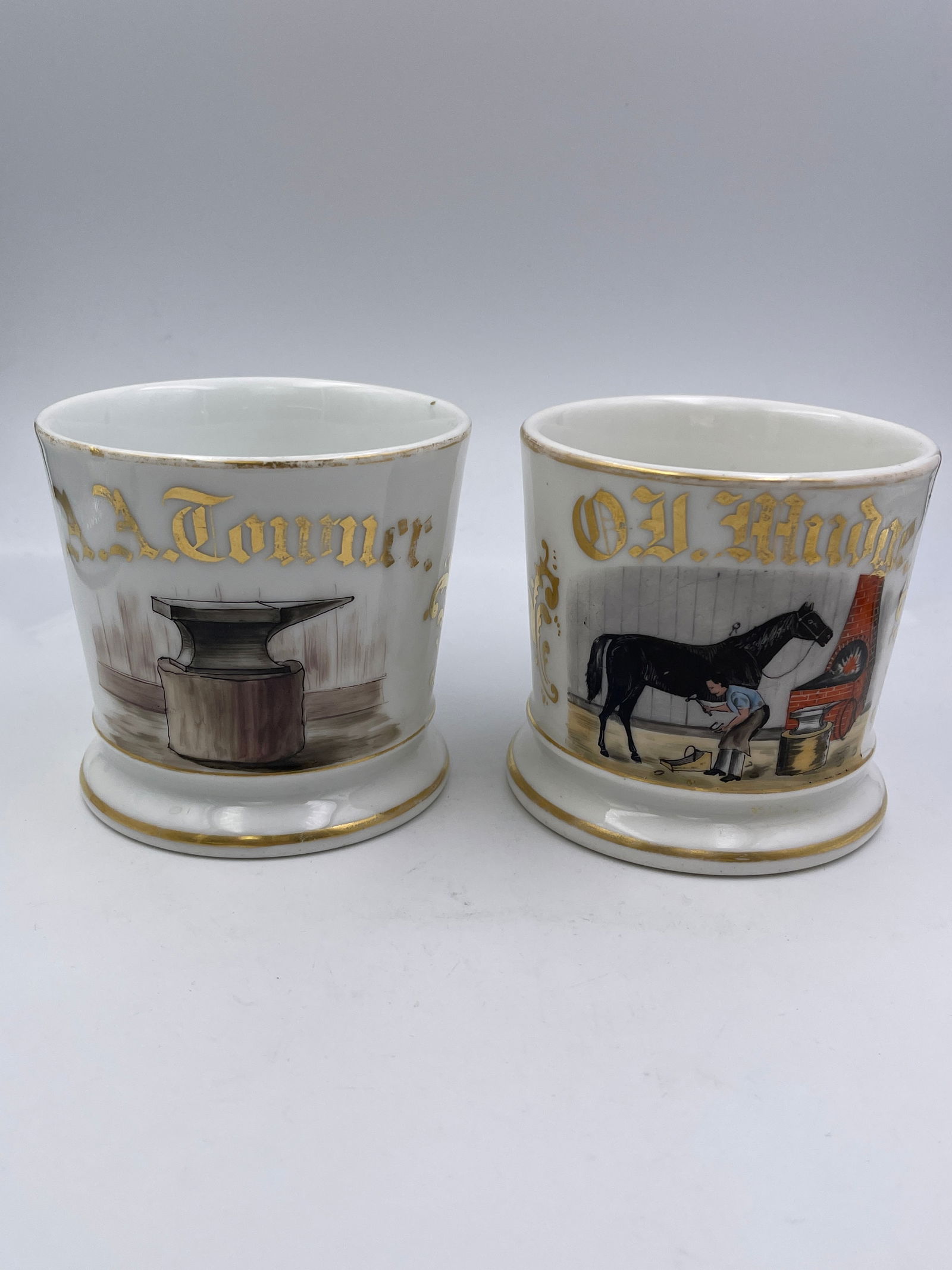 Farrier Porcelain Occupational Shaving Mugs (1 of 13)