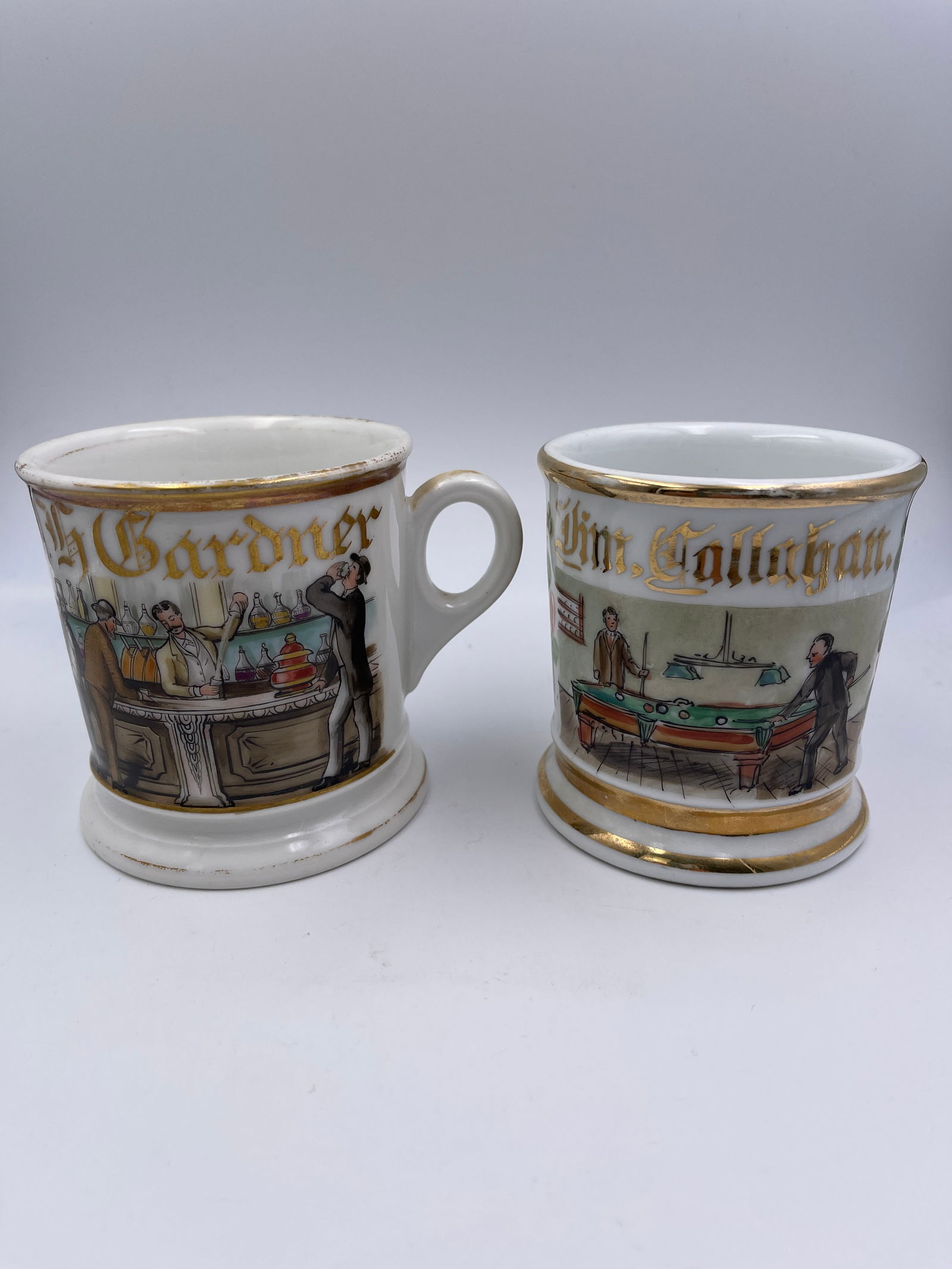 Billiards & Bartender's Occupational Shaving Mugs (1 of 11)
